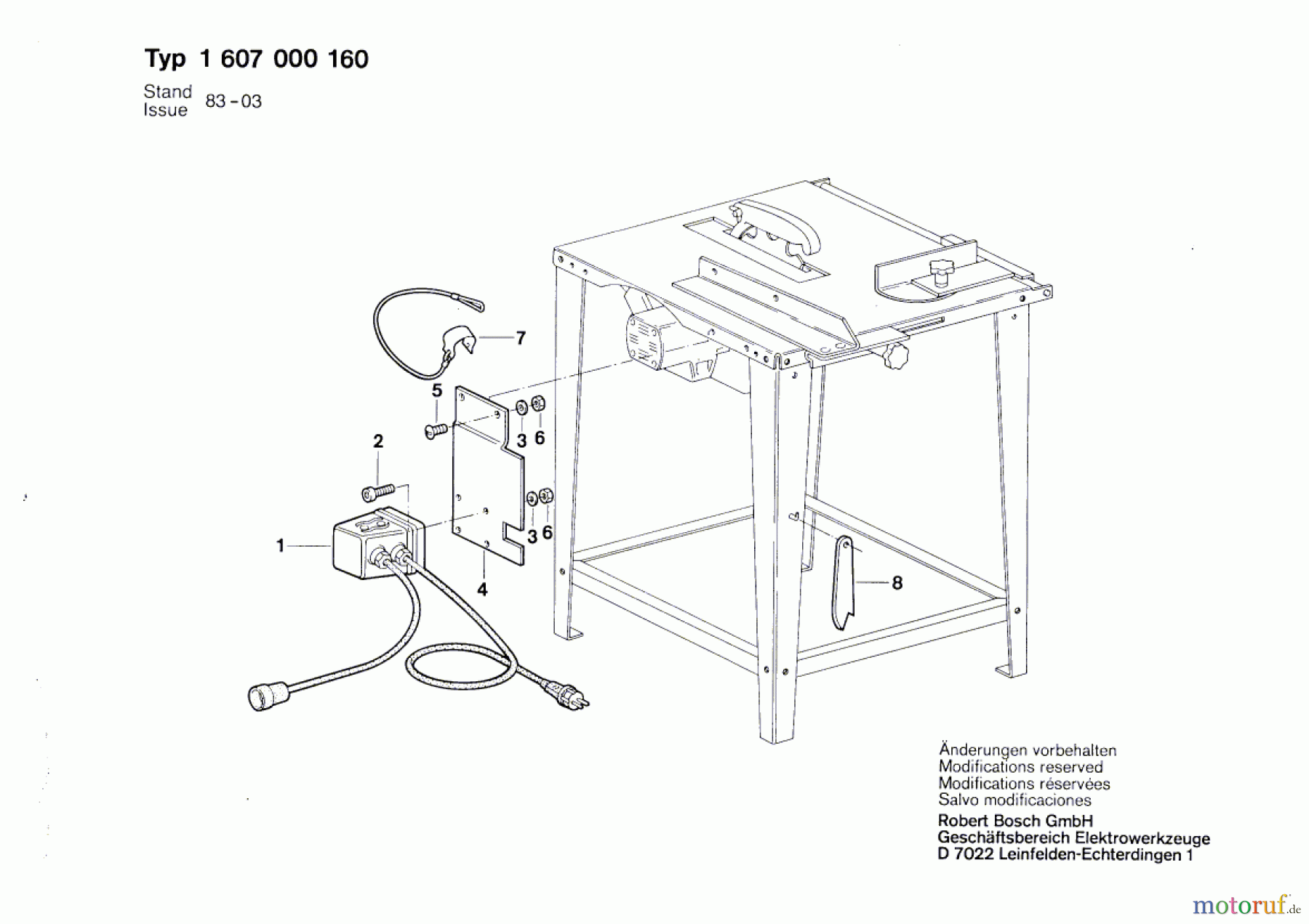 Bosch Werkzeug Teilesatz ---- Seite 1