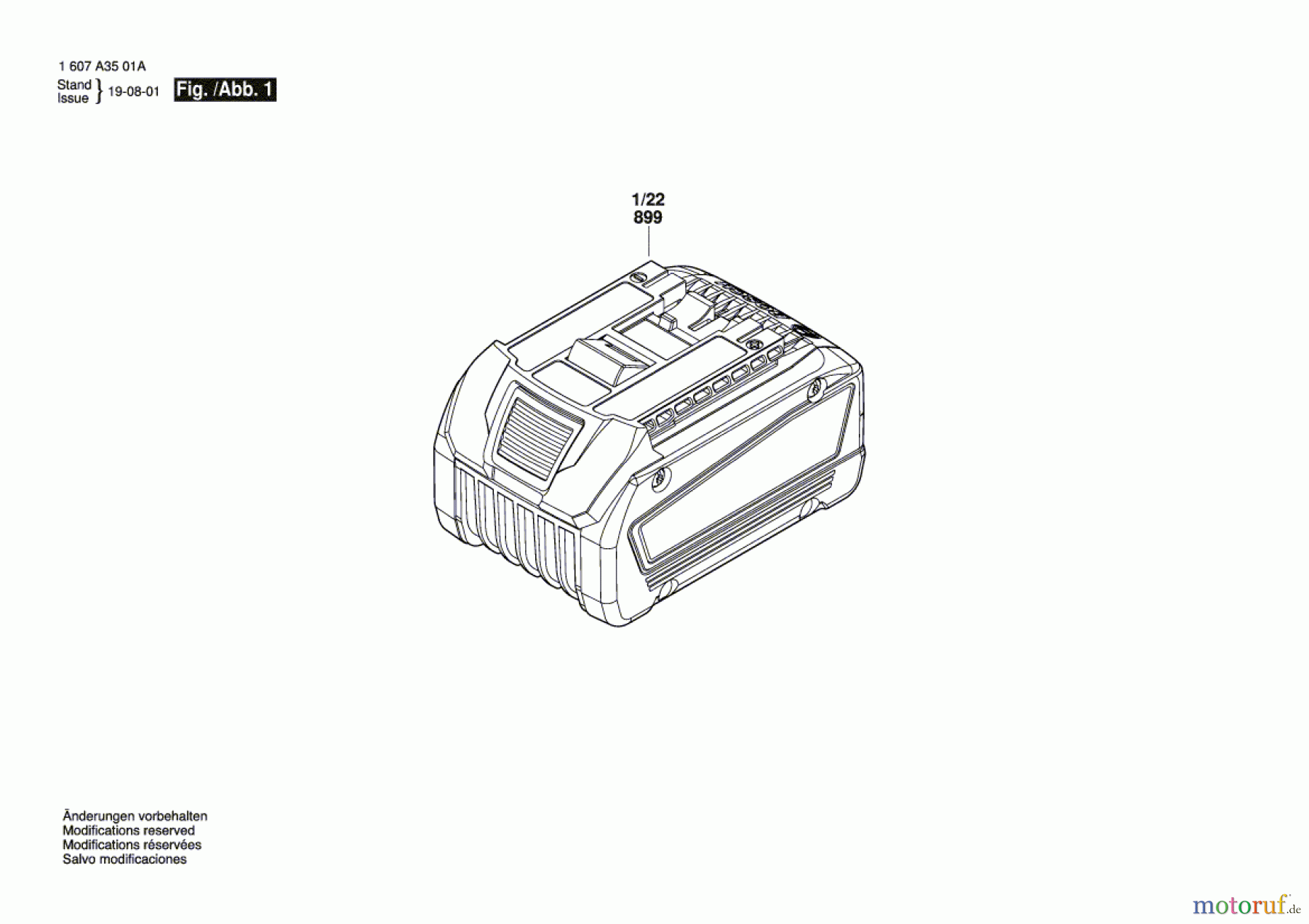 Bosch Akku Werkzeug Akku-Paket GBA 18V 6.3 Ah Seite 1