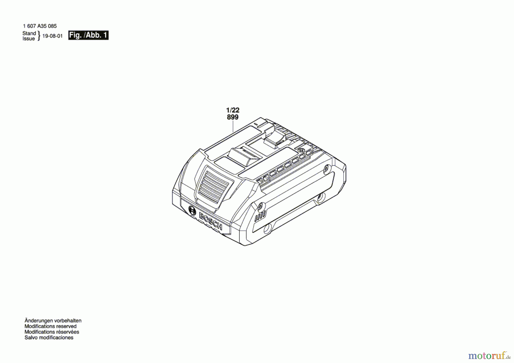 Bosch Akku Werkzeug Akku-Paket GBA 18V 4.0Ah Seite 1