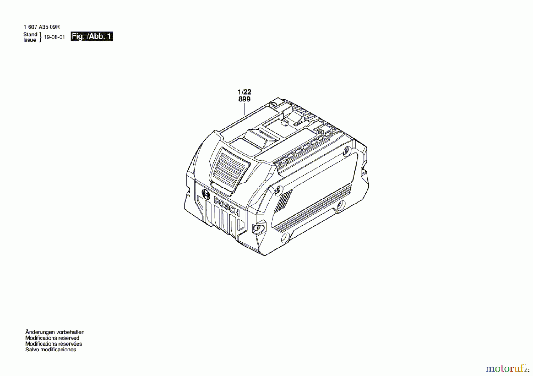 Bosch Akku Werkzeug Akku-Paket GBA 18V 8.0Ah Seite 1