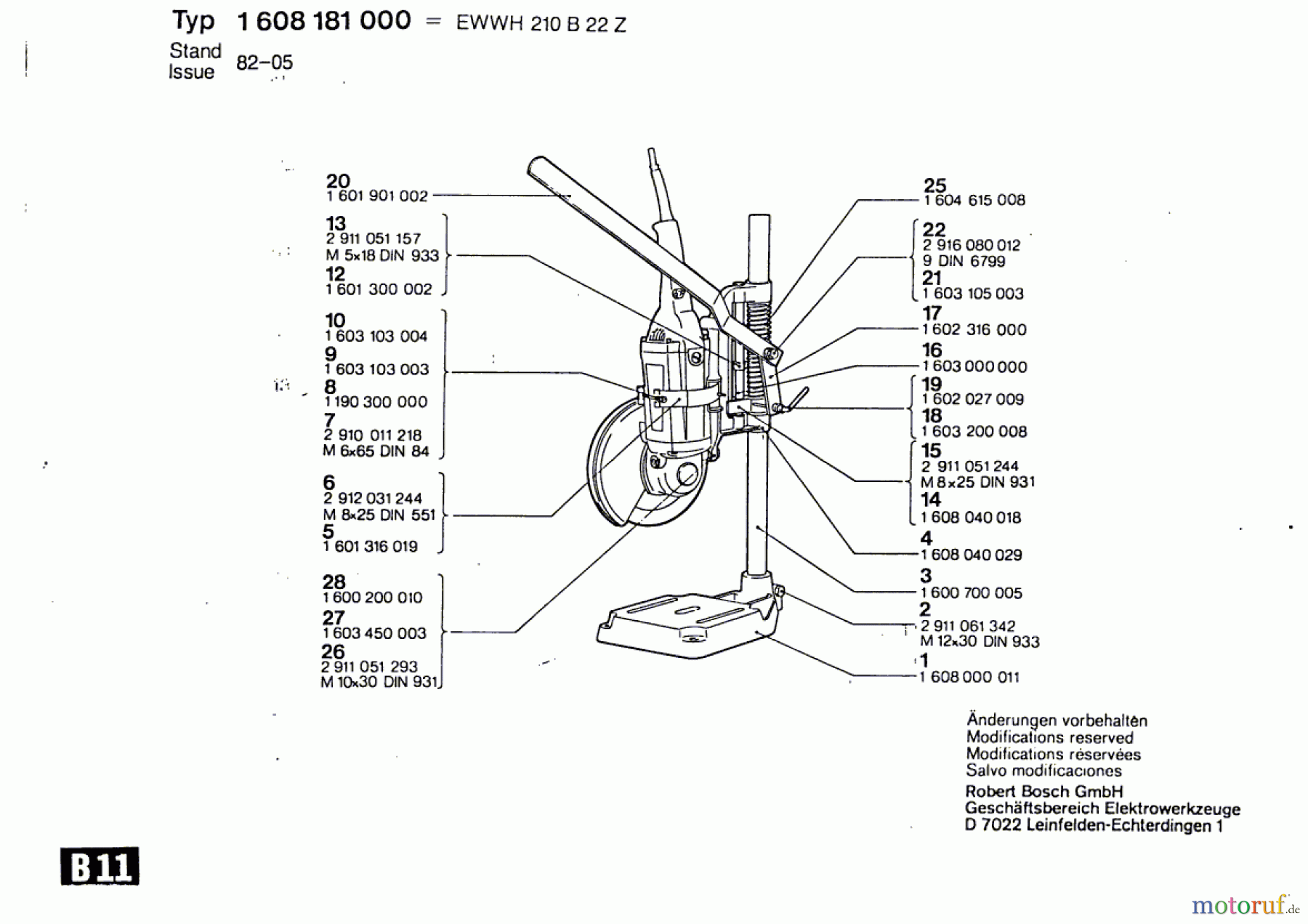 Bosch Werkzeug Trennschleifständer ---- Seite 1
