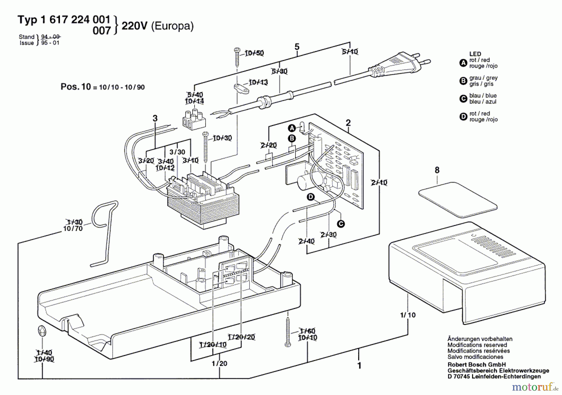 Bosch Werkzeug Batterie-Ladegerät ---- Seite 1