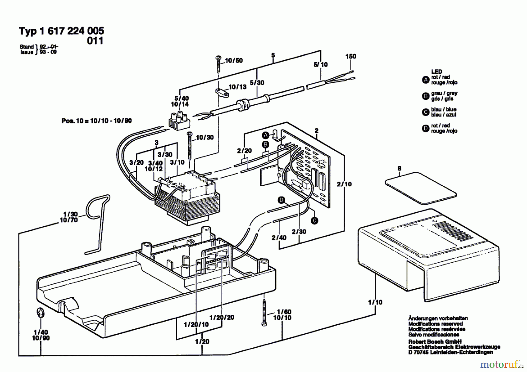  Bosch Werkzeug Batterie-Ladegerät ---- Seite 1