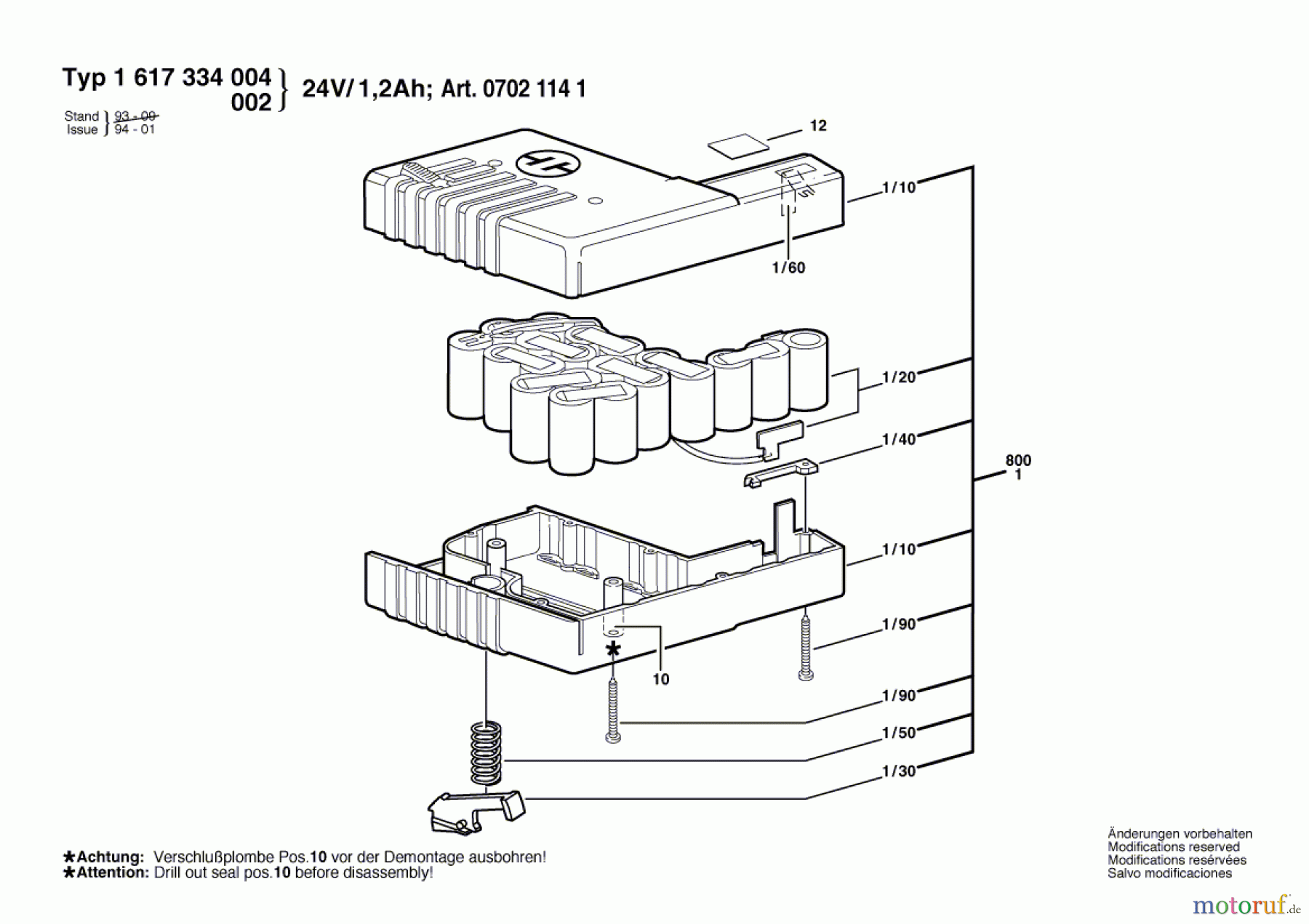 Bosch Werkzeug Nc-Batterie ---- Seite 1