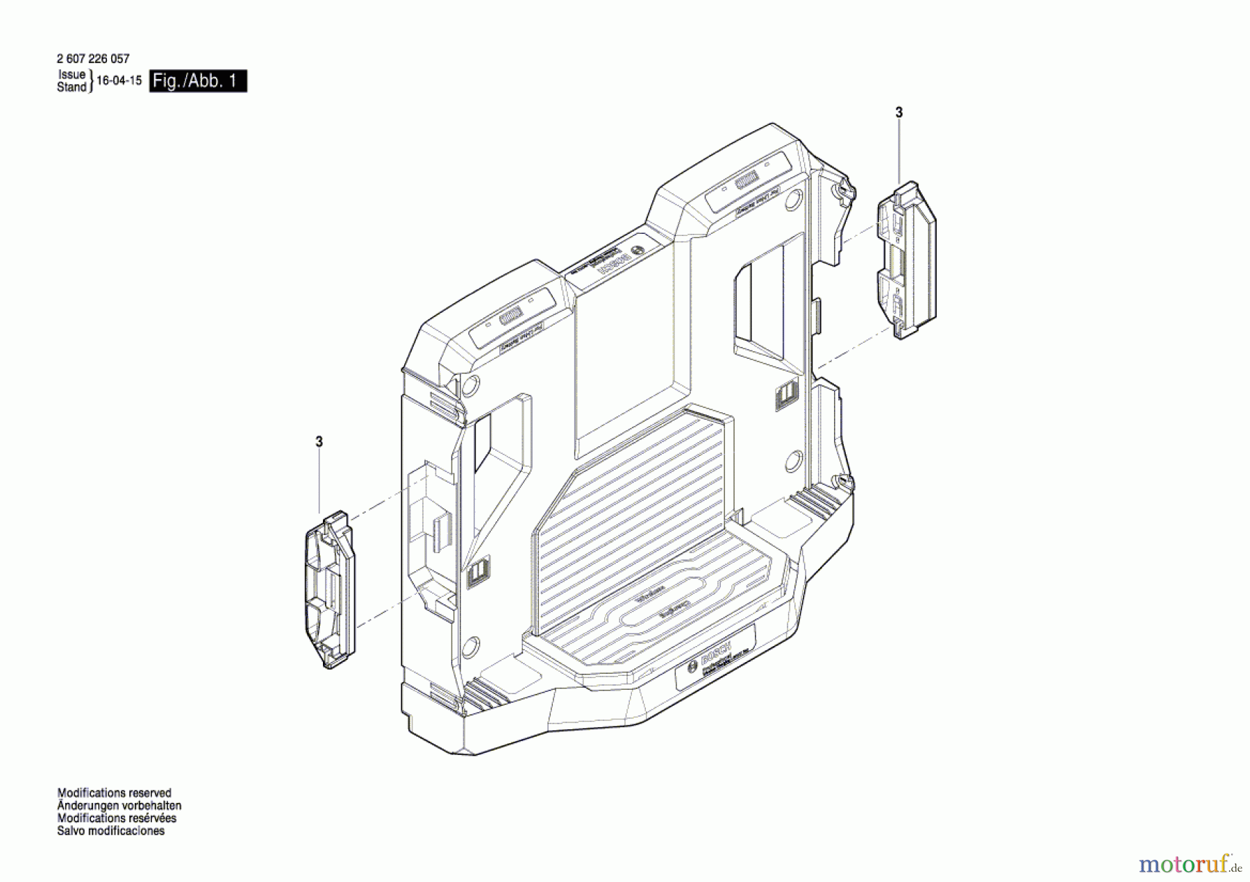 Bosch Werkzeug Ladestation Wireless Charging L-BOXX Bay Seite 1