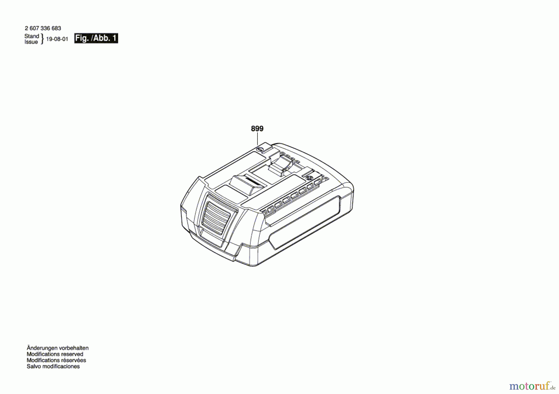 Bosch Akku Werkzeug Akku-Paket --- Seite 1