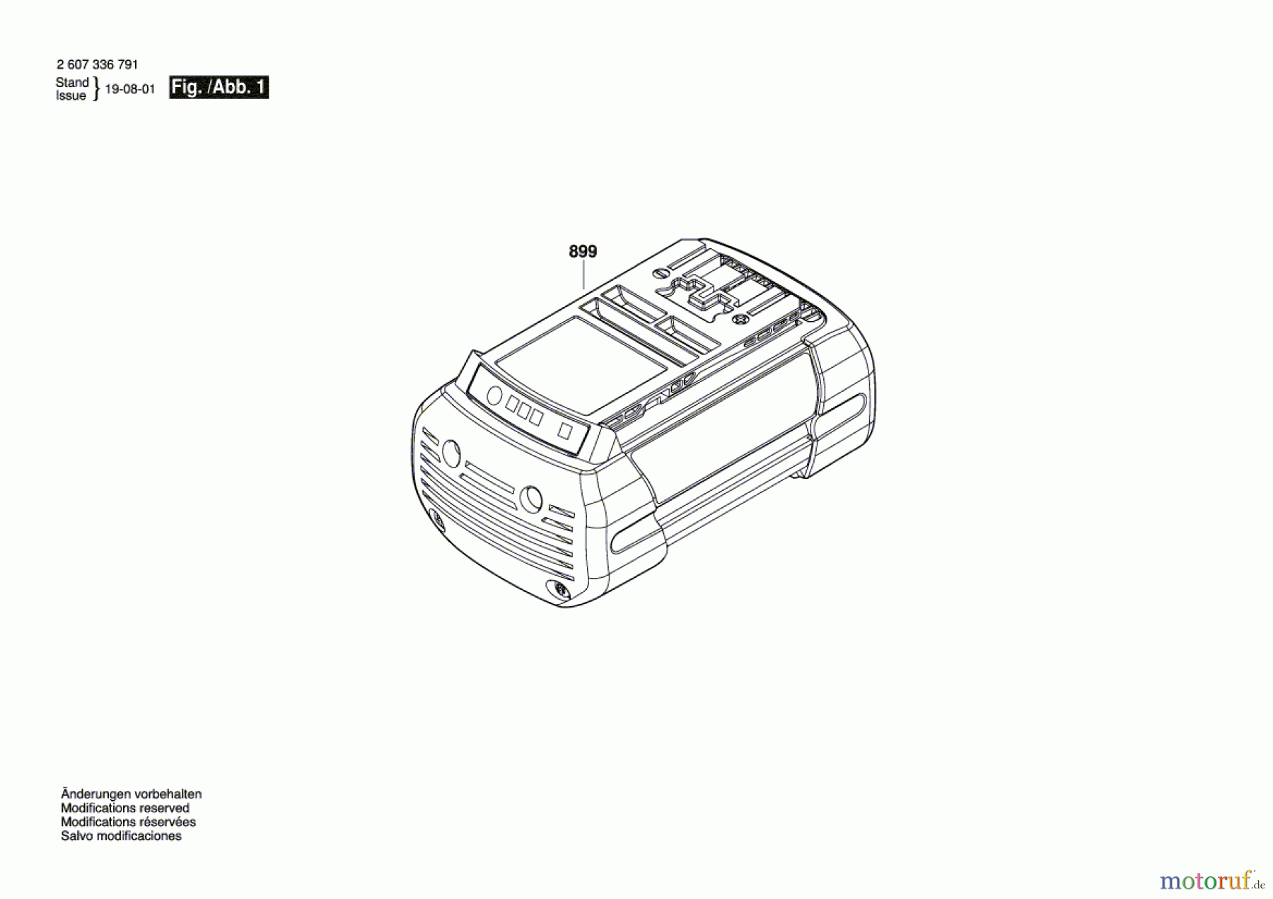 Bosch Werkzeug Einschub-Akkupaket BAT838 36V 4,0Ah Seite 1