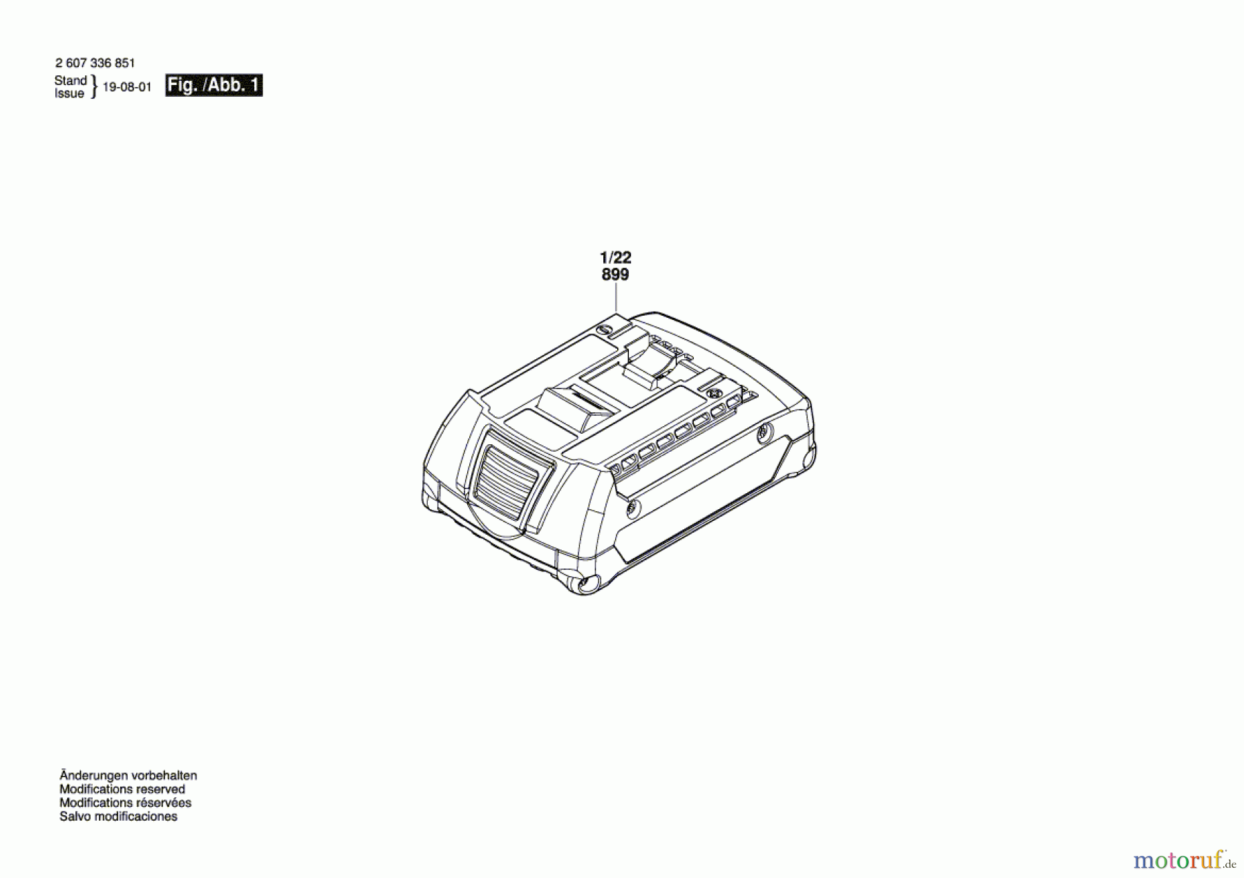 Bosch Akku Werkzeug Akku-Paket GBA 18V 2.0Ah Seite 1