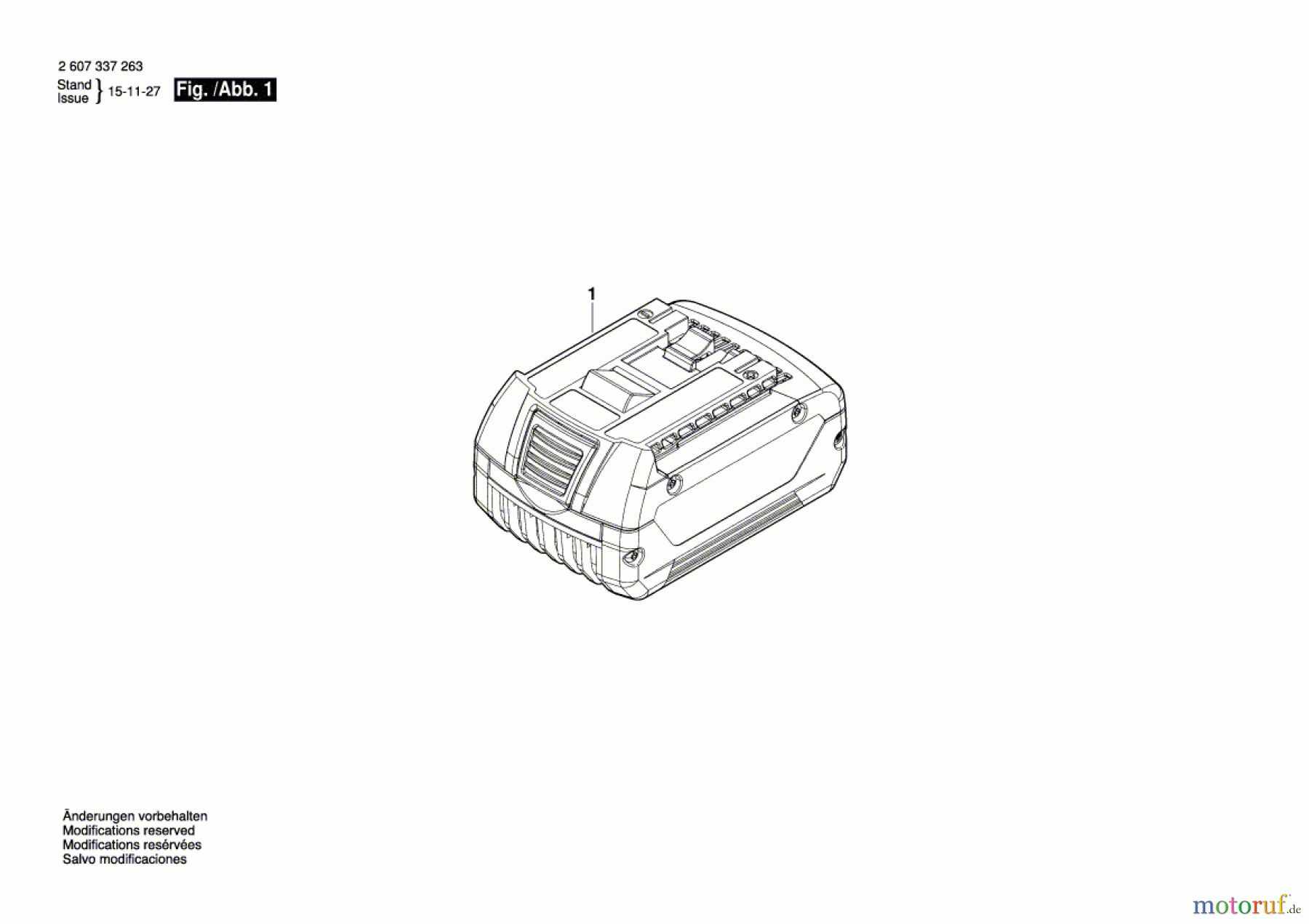 Bosch Akku Werkzeug Akku-Paket GBA 18V Seite 1