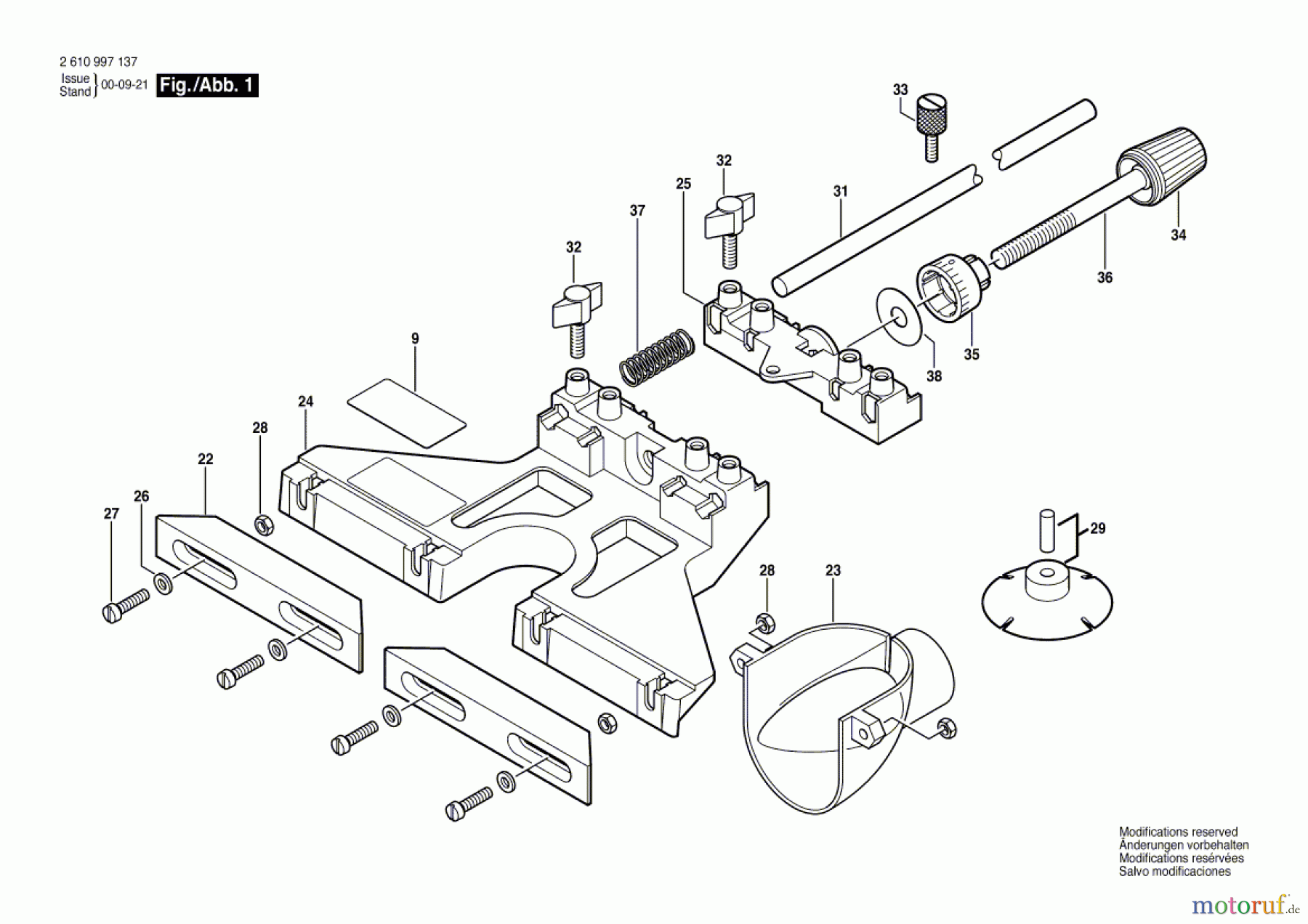 Bosch Werkzeug Führungsleiste RA1054 Seite 1