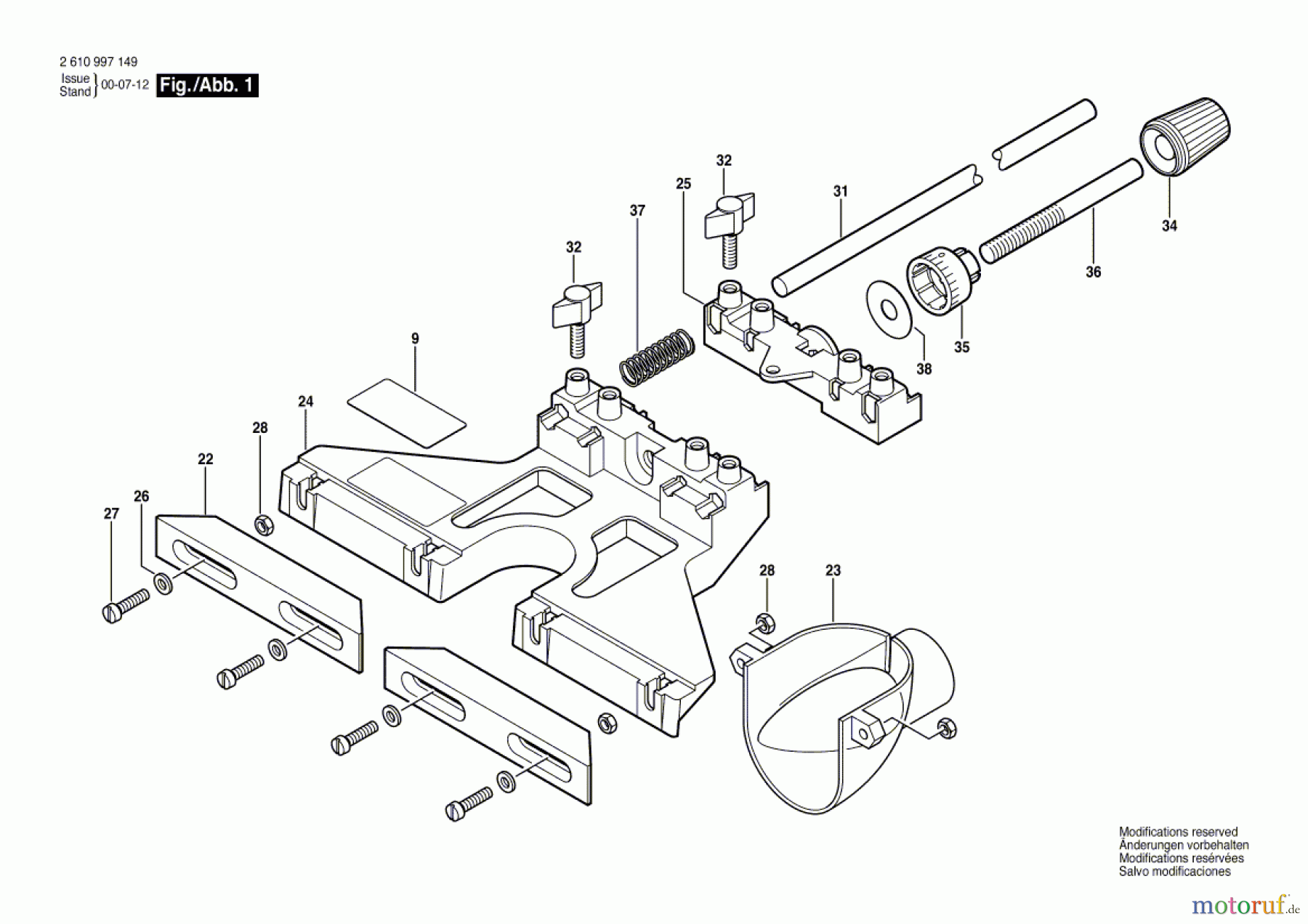 Bosch Werkzeug Führungsleiste RA1054 Seite 1