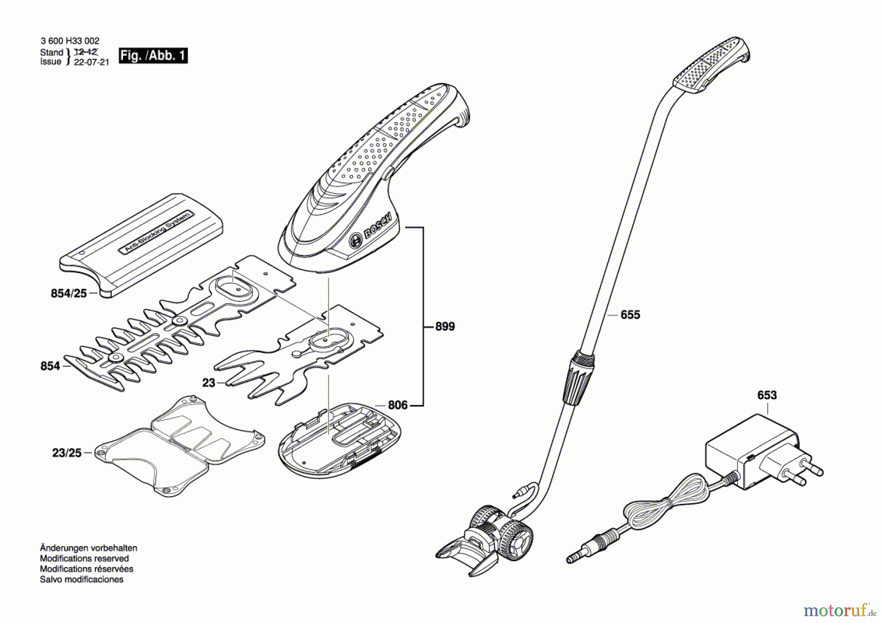 Bosch Gartengeräte Akku-Grasschere ISIO Seite 1