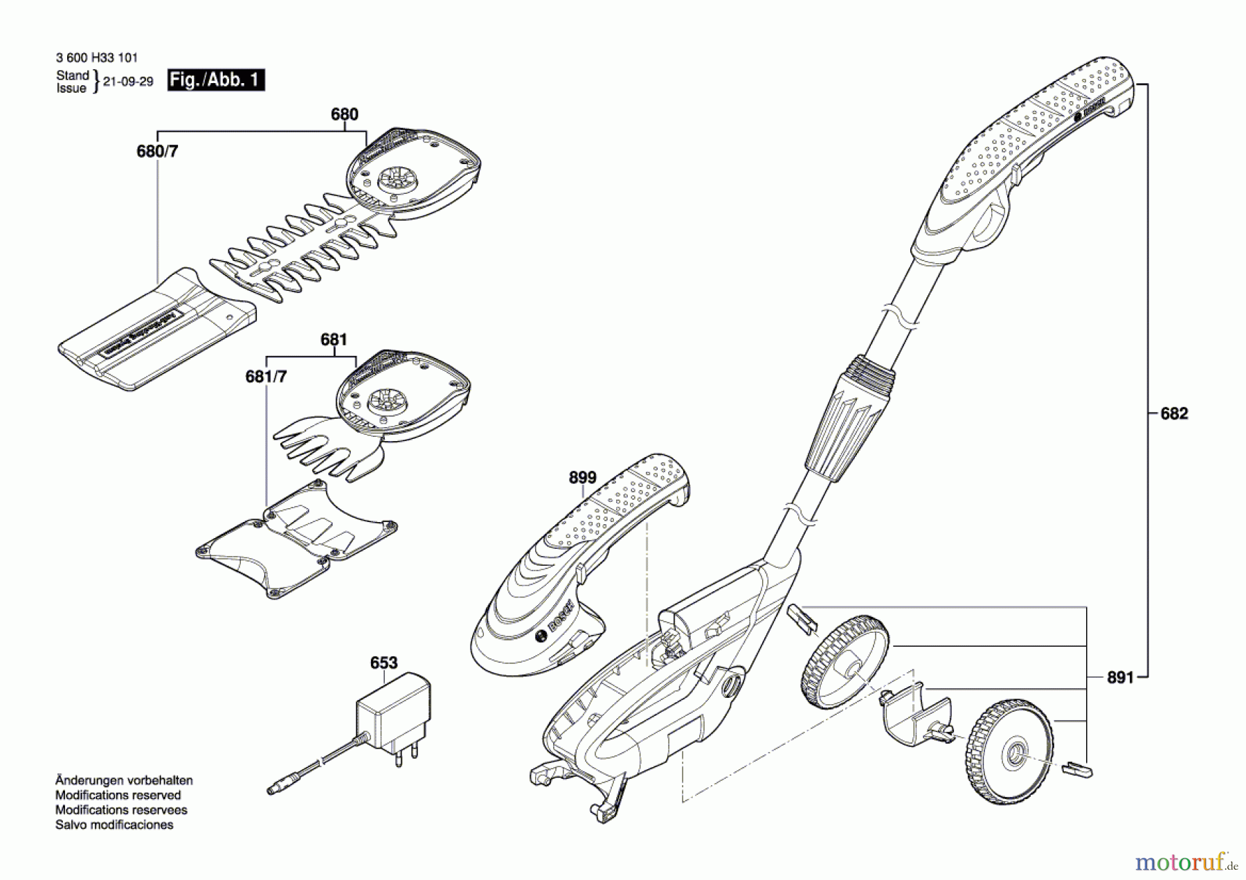 Bosch Gartengeräte Akku-Grasschere ISIO 3 Seite 1