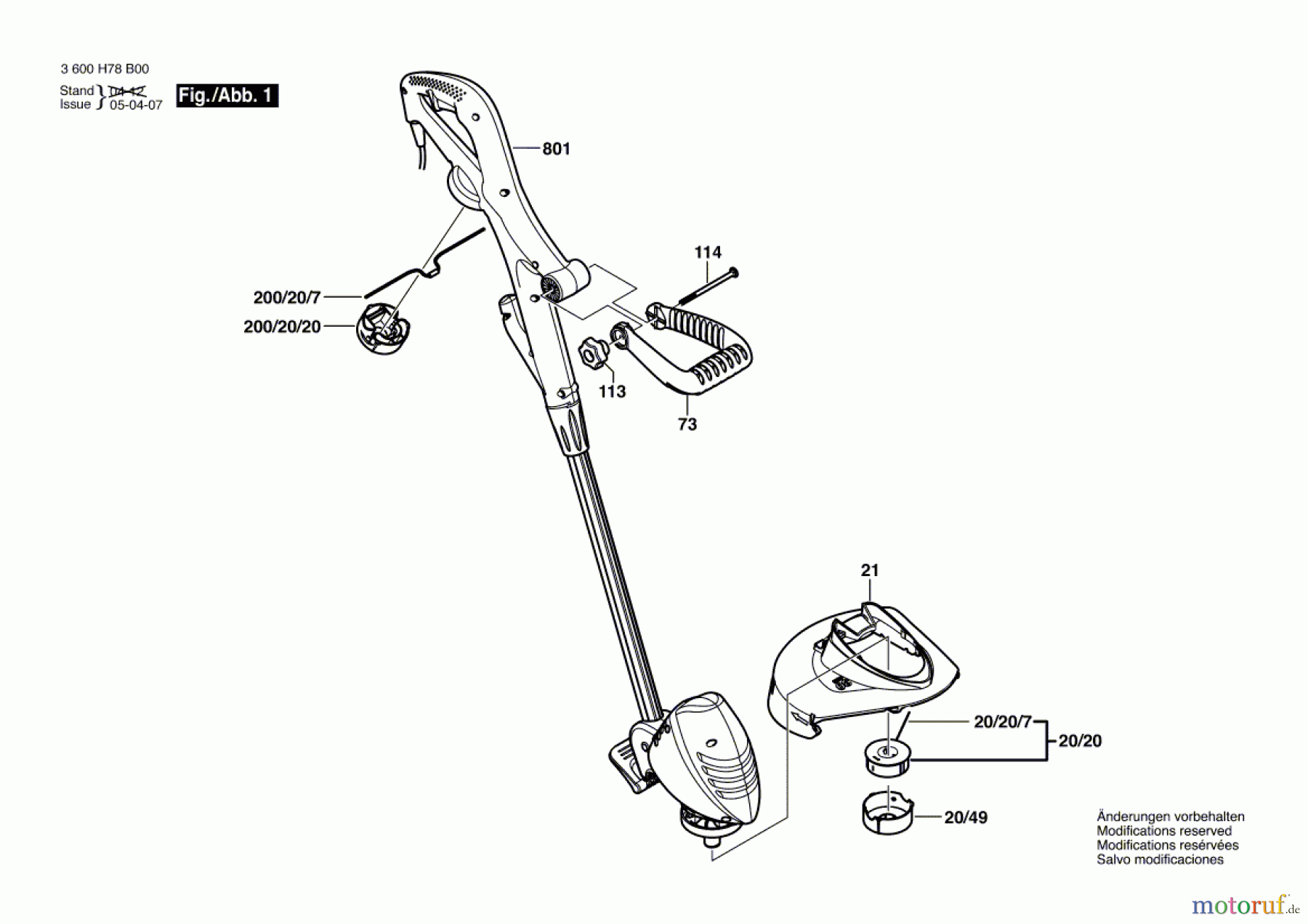 Bosch Gartengeräte Rasentrimmer ART 23 COMBITRIM Seite 1