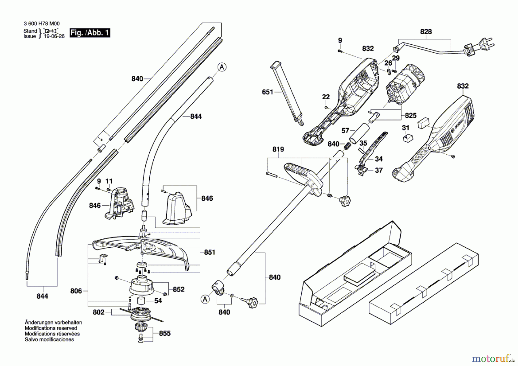 Bosch Gartengeräte Rasentrimmer ART 35 Seite 1