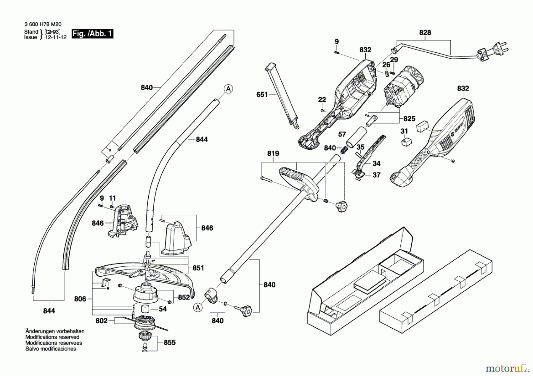 Bosch Werkzeug Elektro-Sichel ART 37 Seite 1