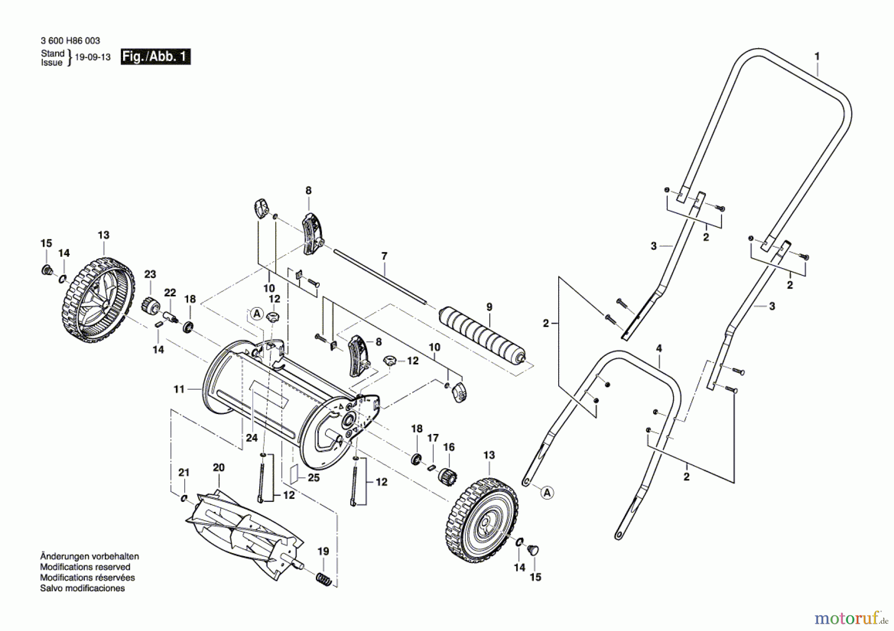  Bosch Gartengeräte Rasenmäher AHM 30 Seite 1