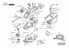 Bosch Rasenmäher UniversalRotak 580 Ersatzteile Seite 1