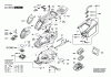 Bosch Rasenmäher UniversalRotak 36-550 Ersatzteile Seite 1