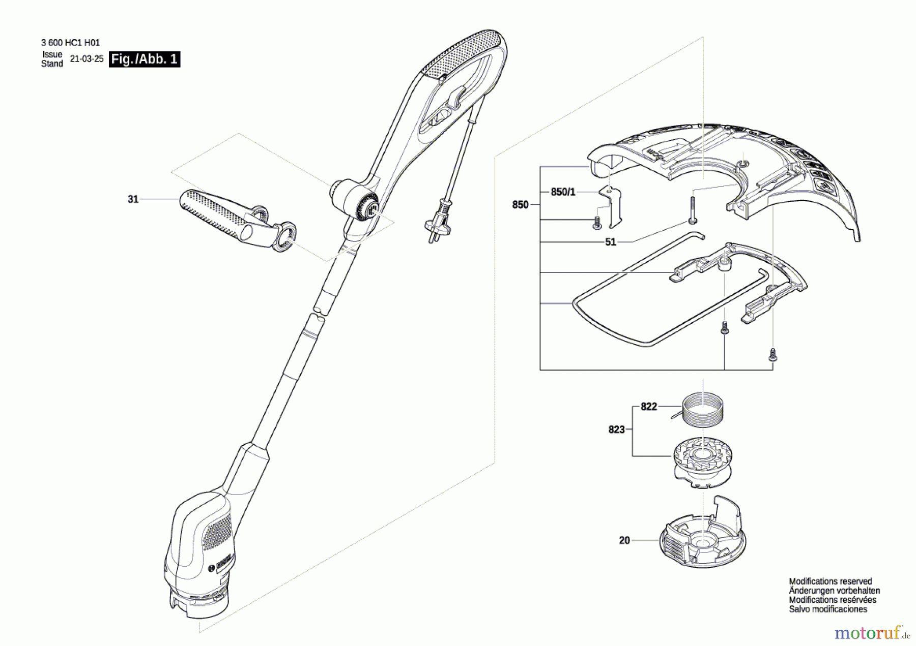 Bosch Gartengeräte Rasentrimmer EasyGrassCut 26 Seite 1