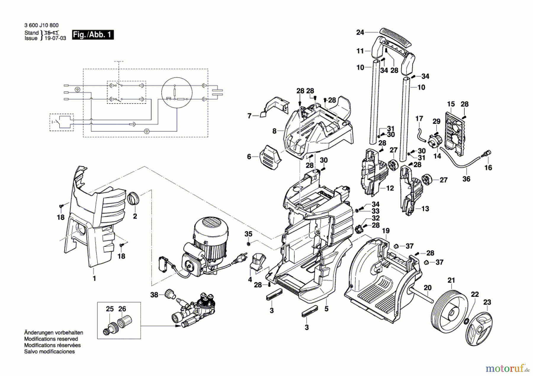 Bosch Wassertechnik Hochdruckreiniger GHP 5-75 X Seite 1