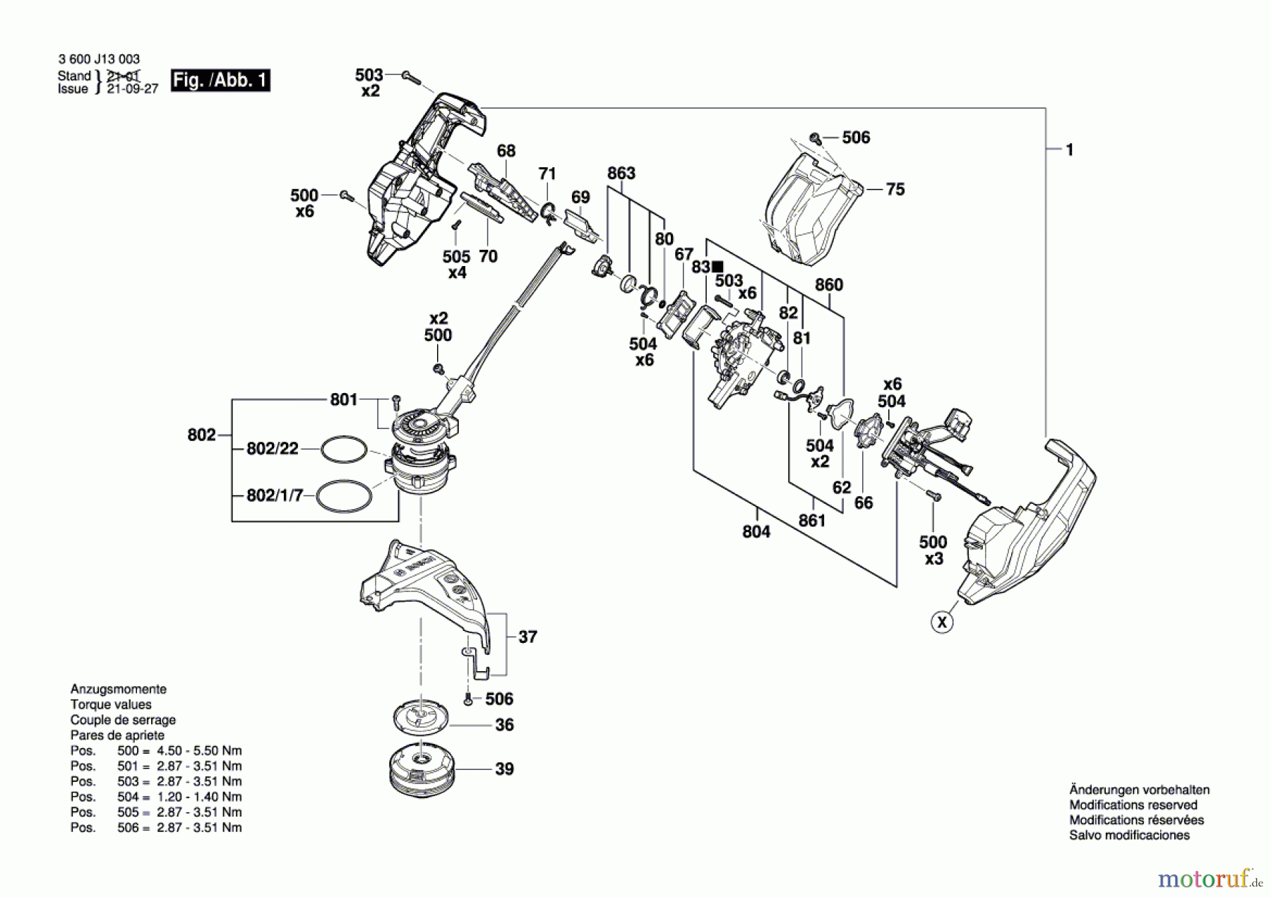 Bosch Gartengeräte Motorsense BC42-PRO Seite 1