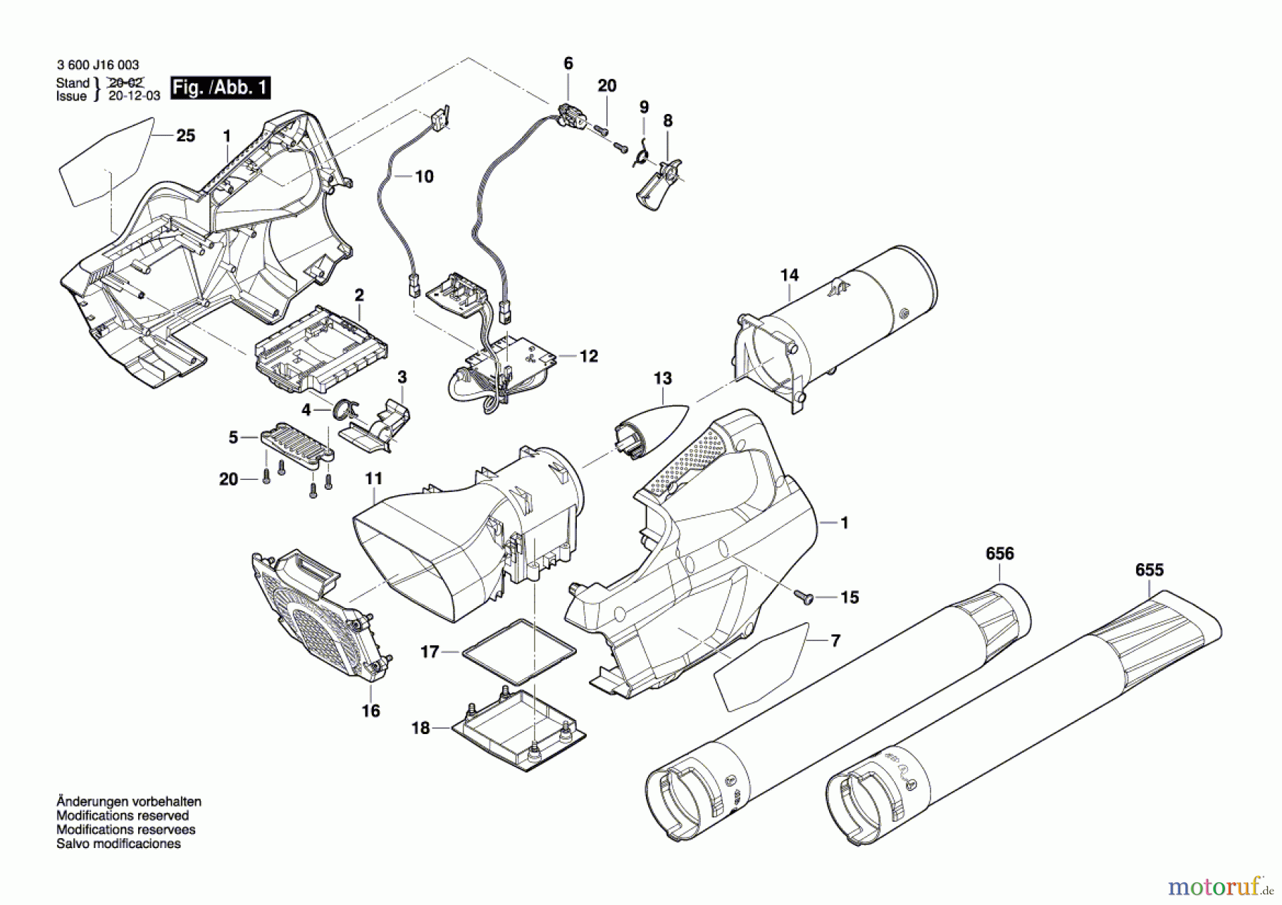 Bosch Gartengeräte Gartensaug-/blasgerät HHB 36AXB Seite 1