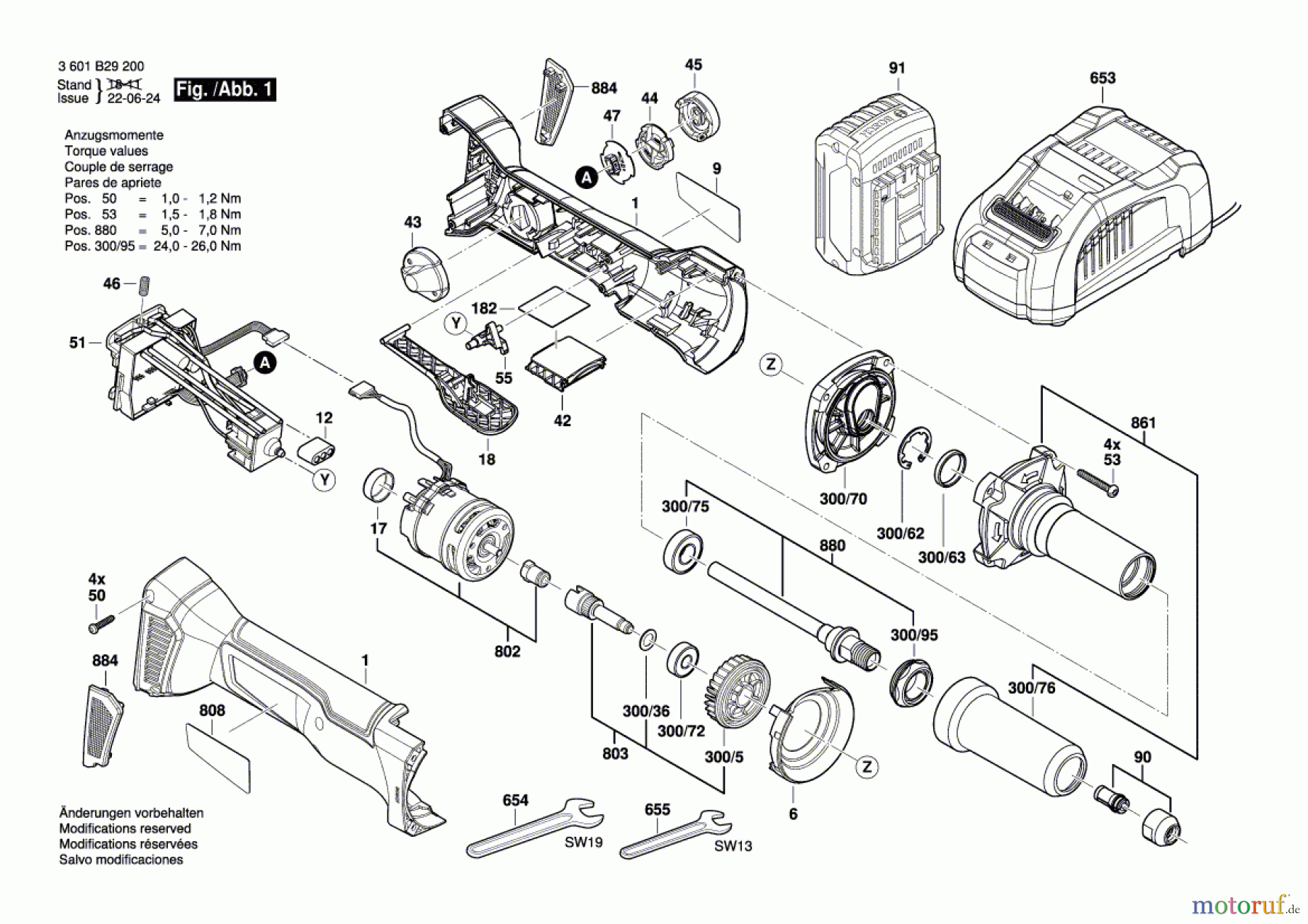Bosch Akku Werkzeug Akku-Geradschleifer GGS 18V-23PLC Seite 1
