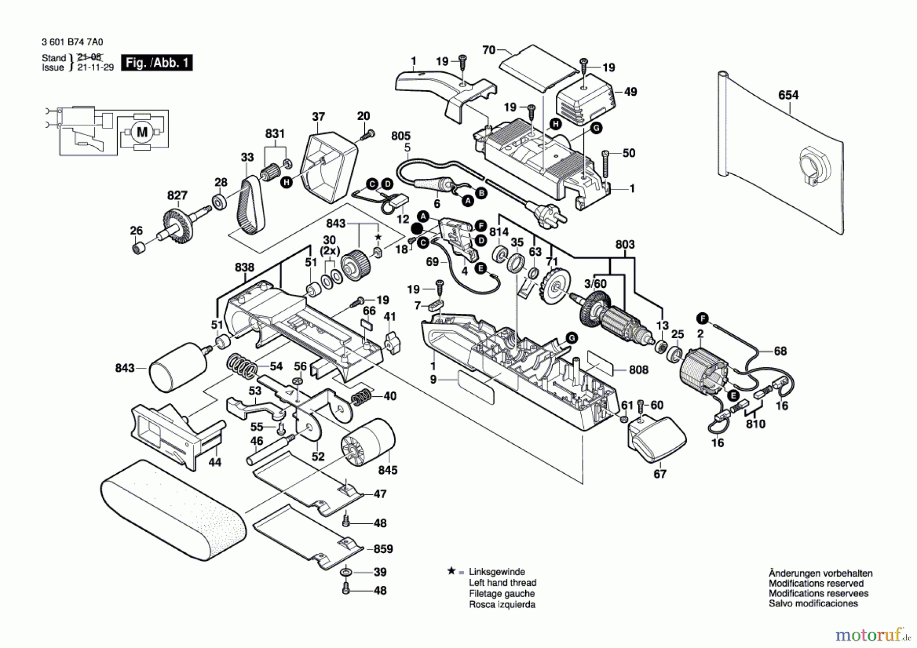 Bosch Werkzeug Bandschleifer GBS 75 AE Seite 1