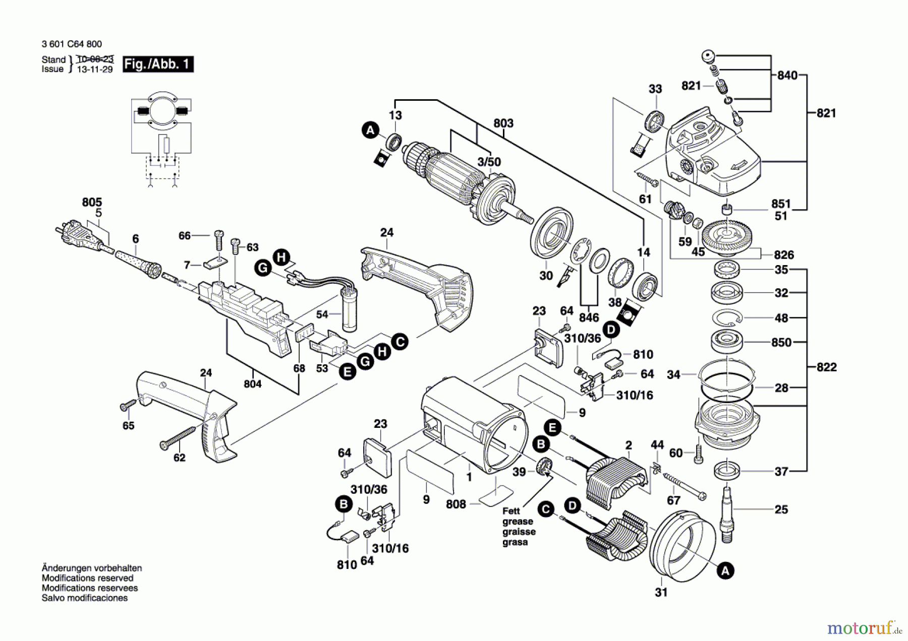 Bosch Werkzeug Winkelschleifer GWS 24-300 Seite 1