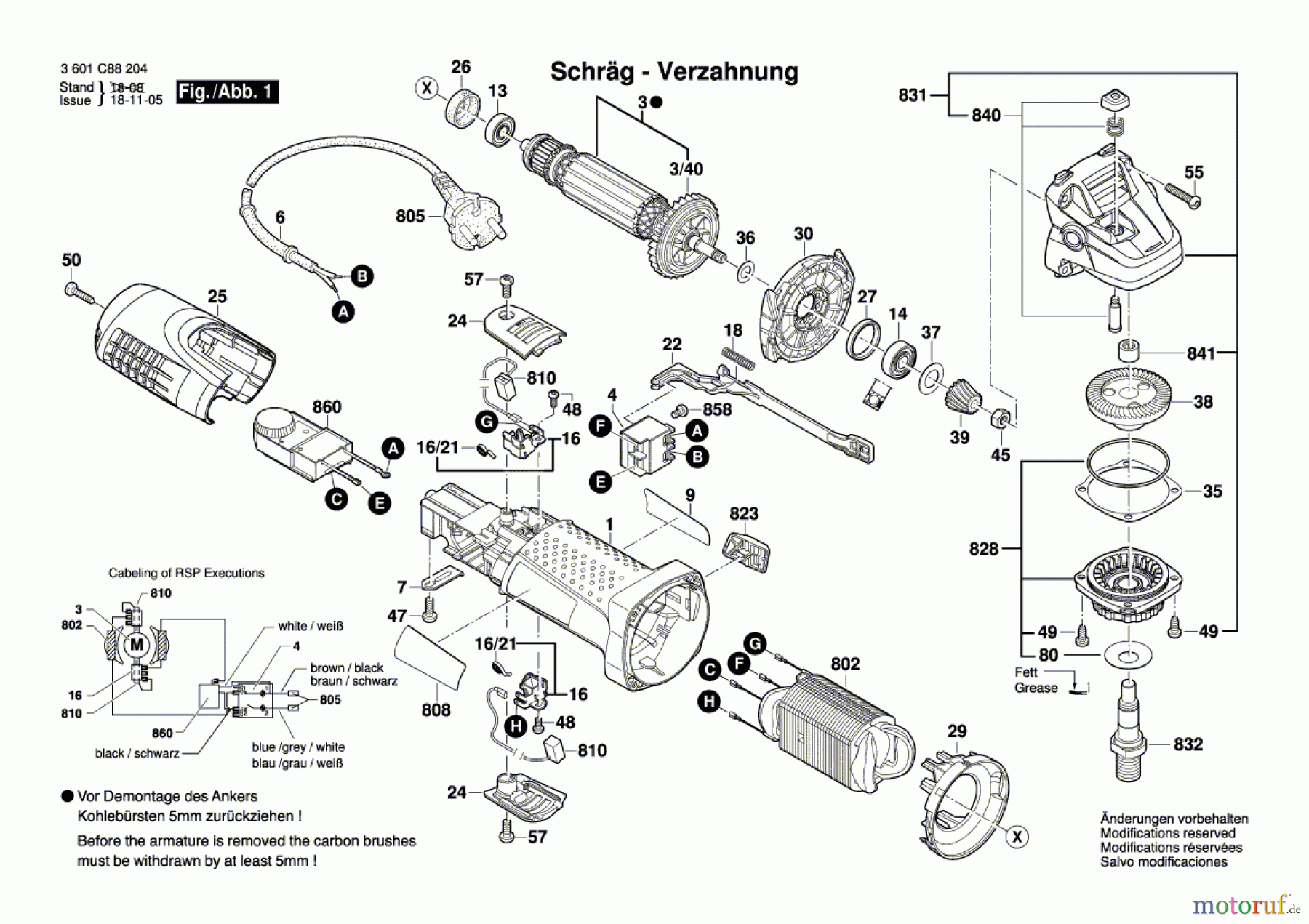 Bosch Werkzeug Winkelschleifer GWS 7-115 E Seite 1