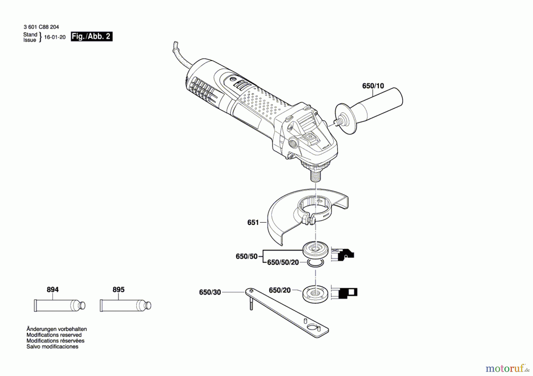Bosch Werkzeug Winkelschleifer GWS 7-115 E Seite 2