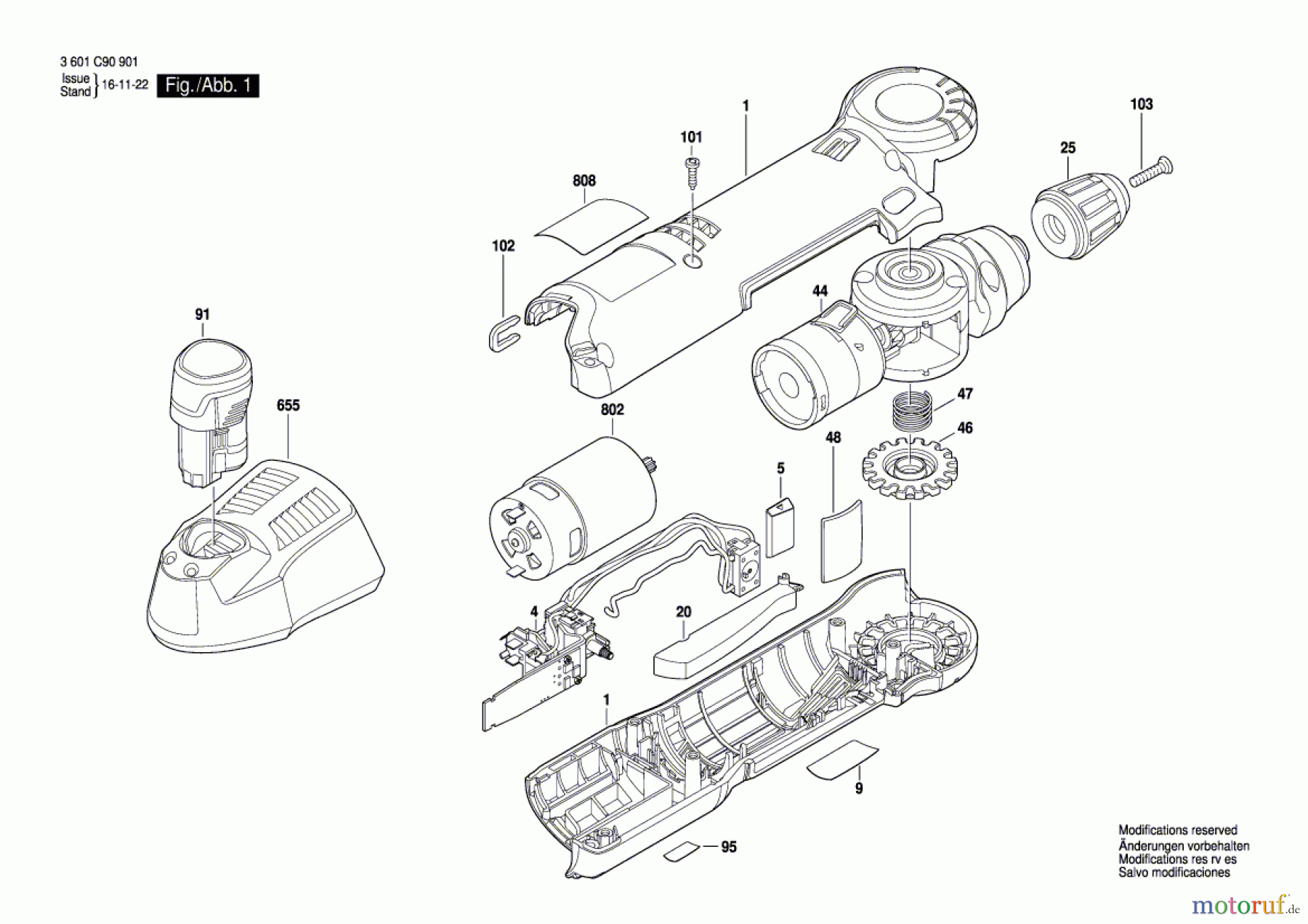 Bosch Akku Werkzeug Gw-Akkuwinkelbohrmaschine GWB 12V-10 Seite 1