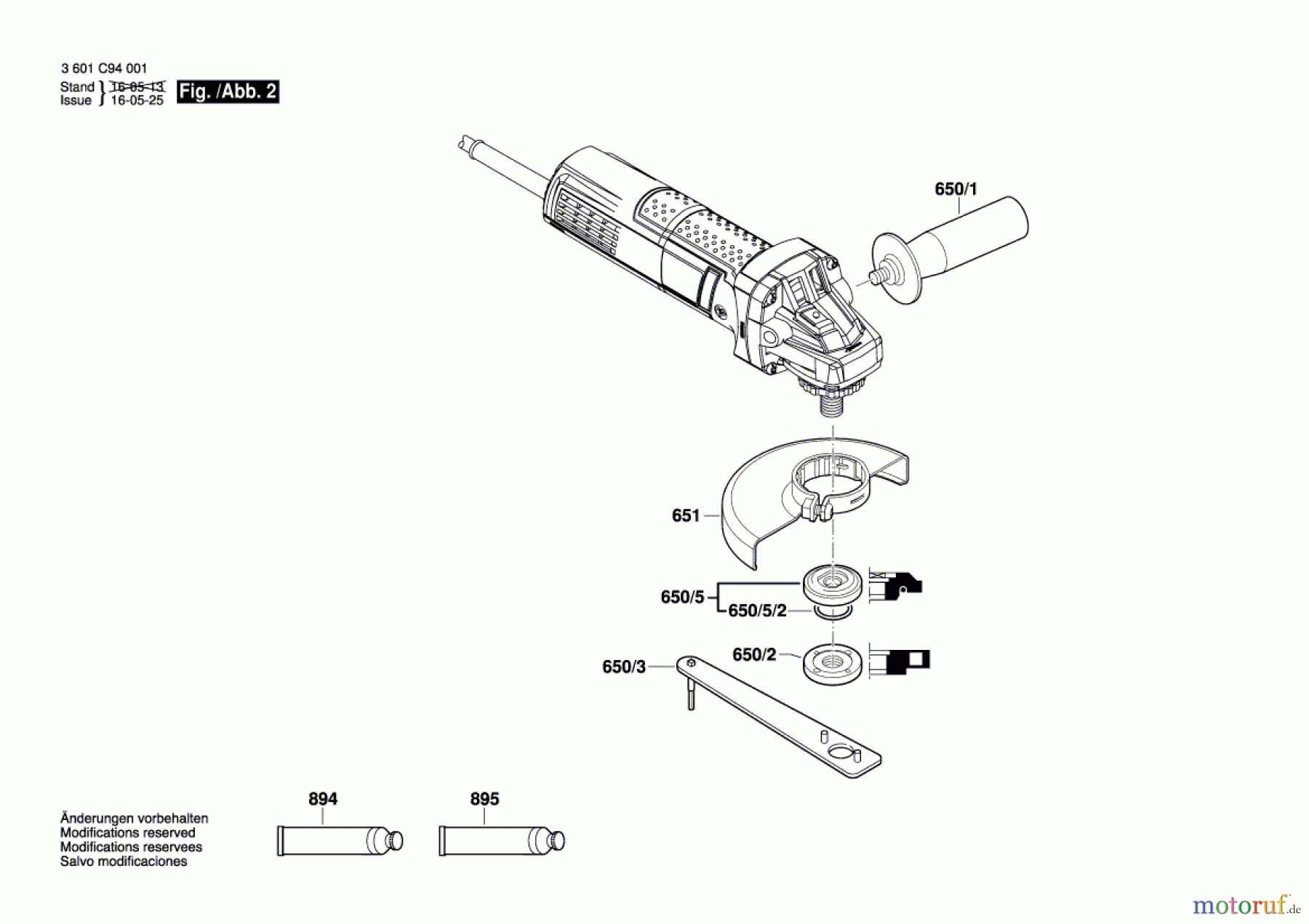Bosch Werkzeug Winkelschleifer GWS 750 Seite 2
