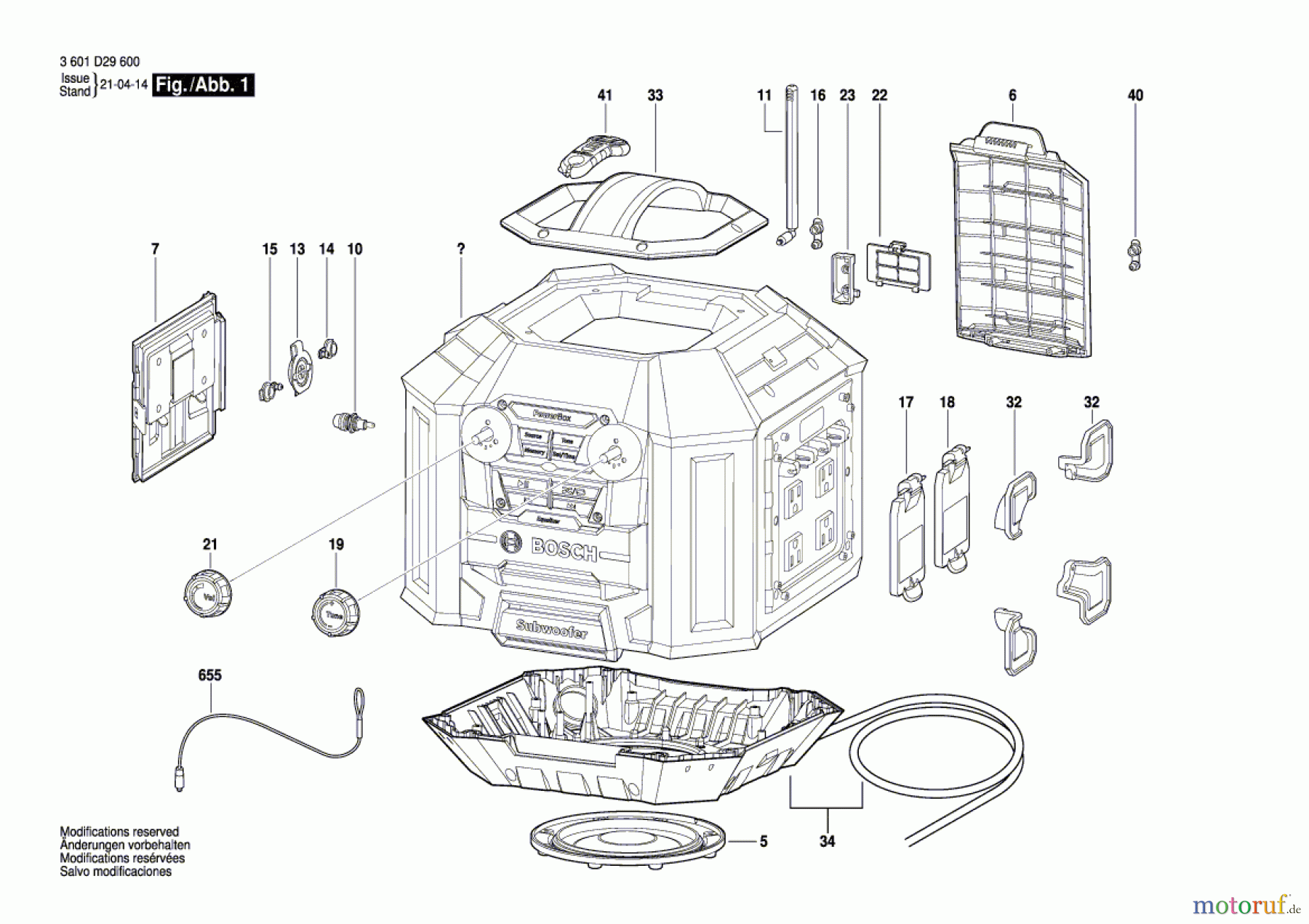 Bosch Werkzeug Power-Radiobox GML 50 Seite 1