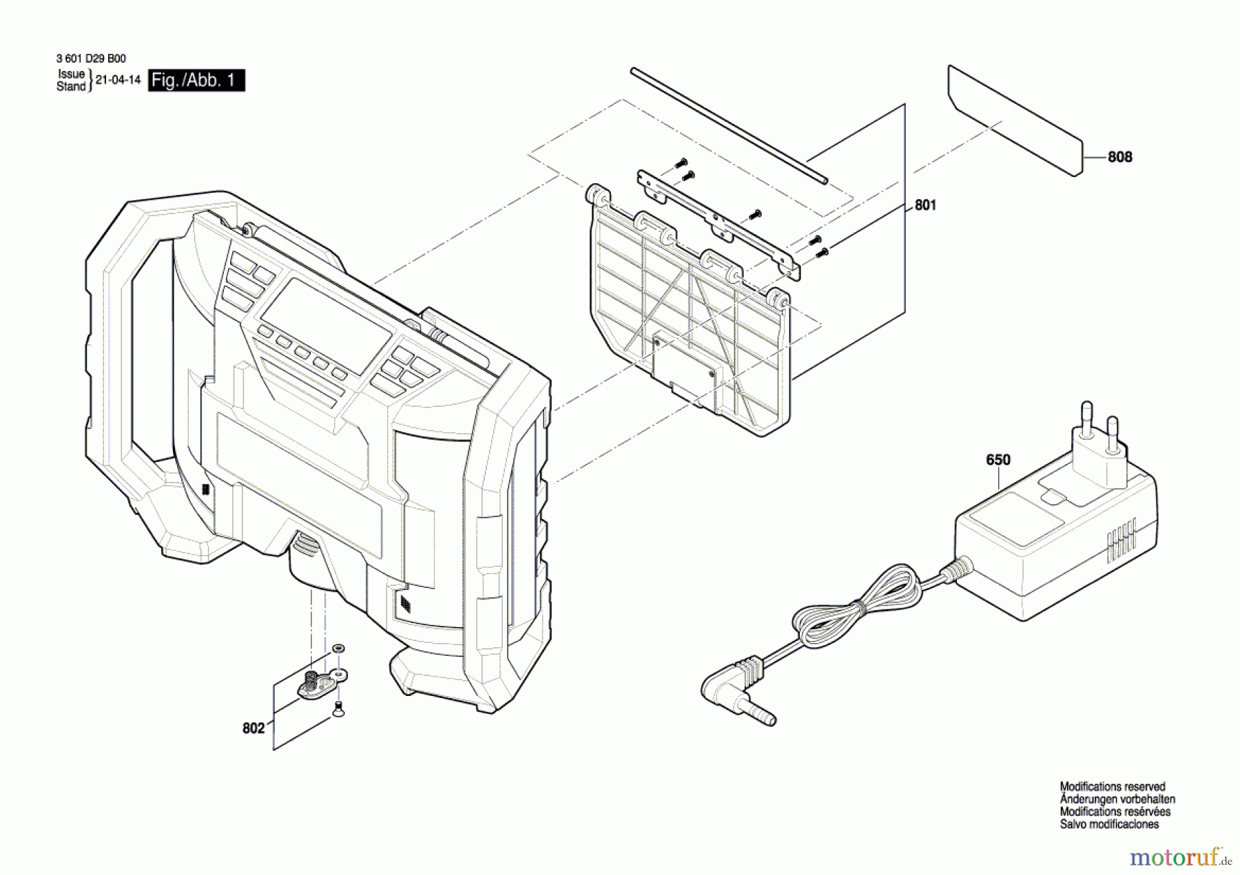 Bosch Werkzeug Power-Radiobox A-R 10,8 V Seite 1