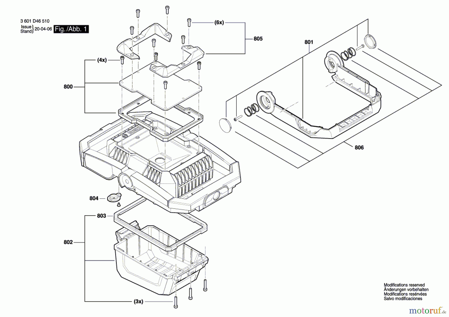 Bosch Akku Werkzeug Akku-Lampe GLI18V-2200C Seite 1