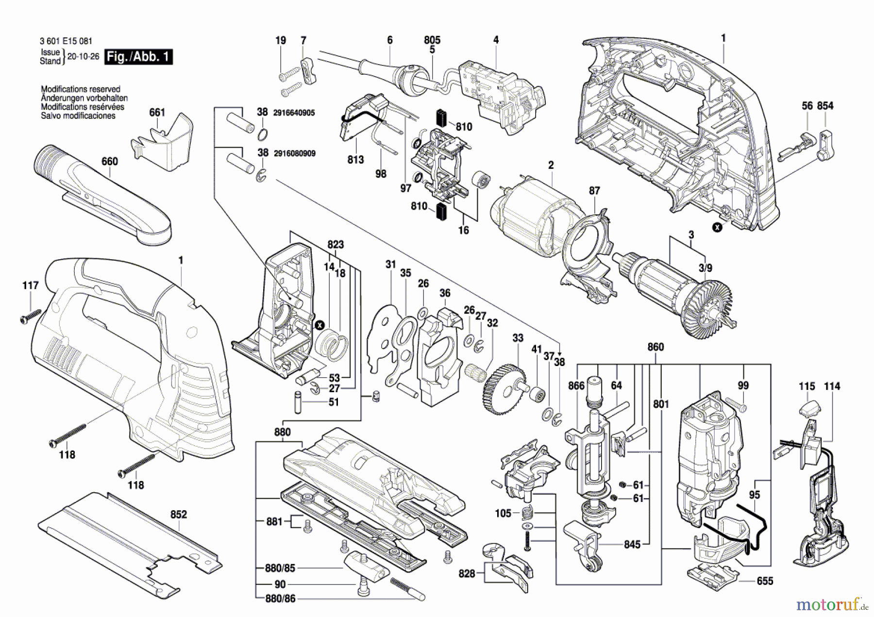 Bosch Werkzeug Pendelstichsäge GST 140 BCE Seite 1