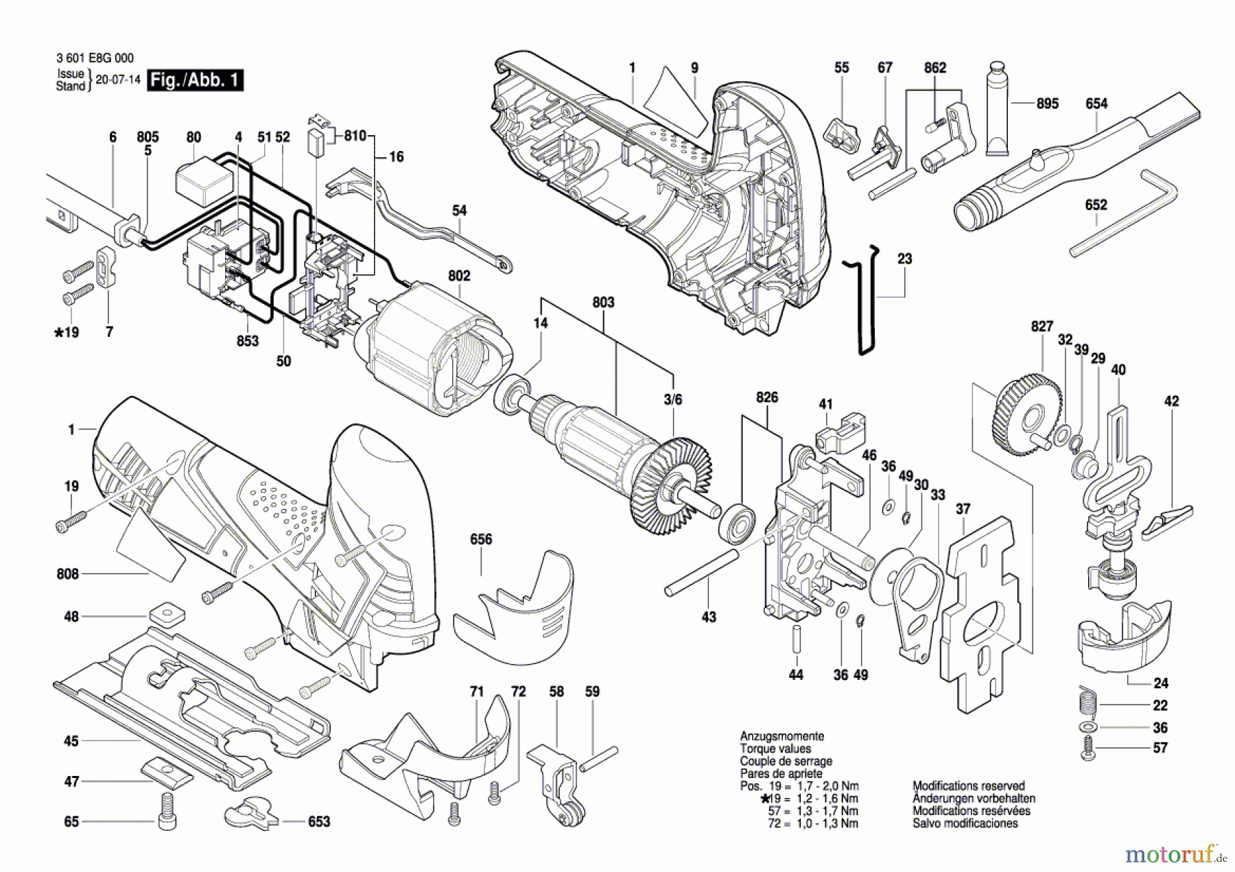 Bosch Werkzeug Stichsäge GST 90 E Seite 1