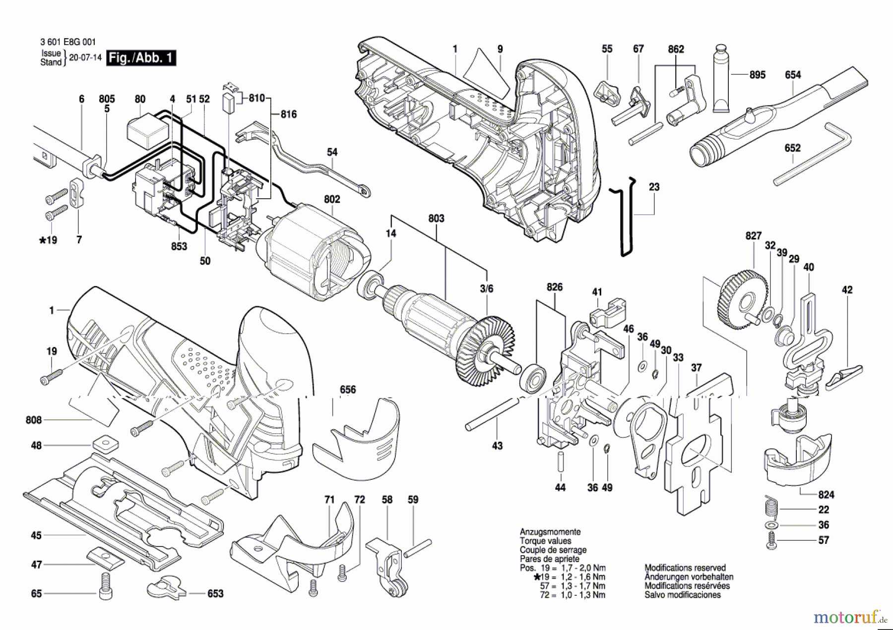 Bosch Werkzeug Stichsäge GST 90 E Seite 1