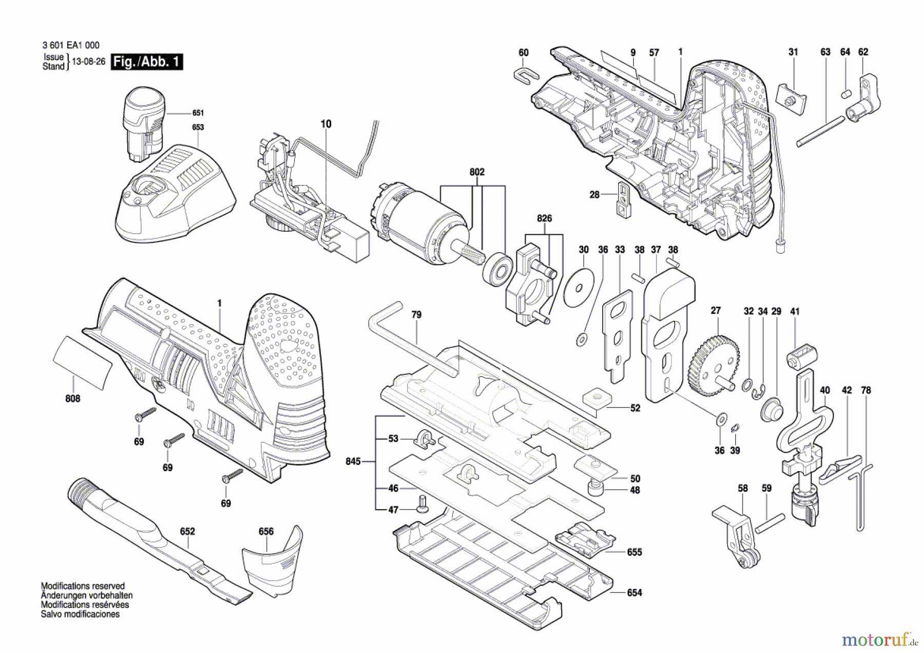 Bosch Akku Werkzeug Akku-Stichsäge GST 12V-70 Seite 1