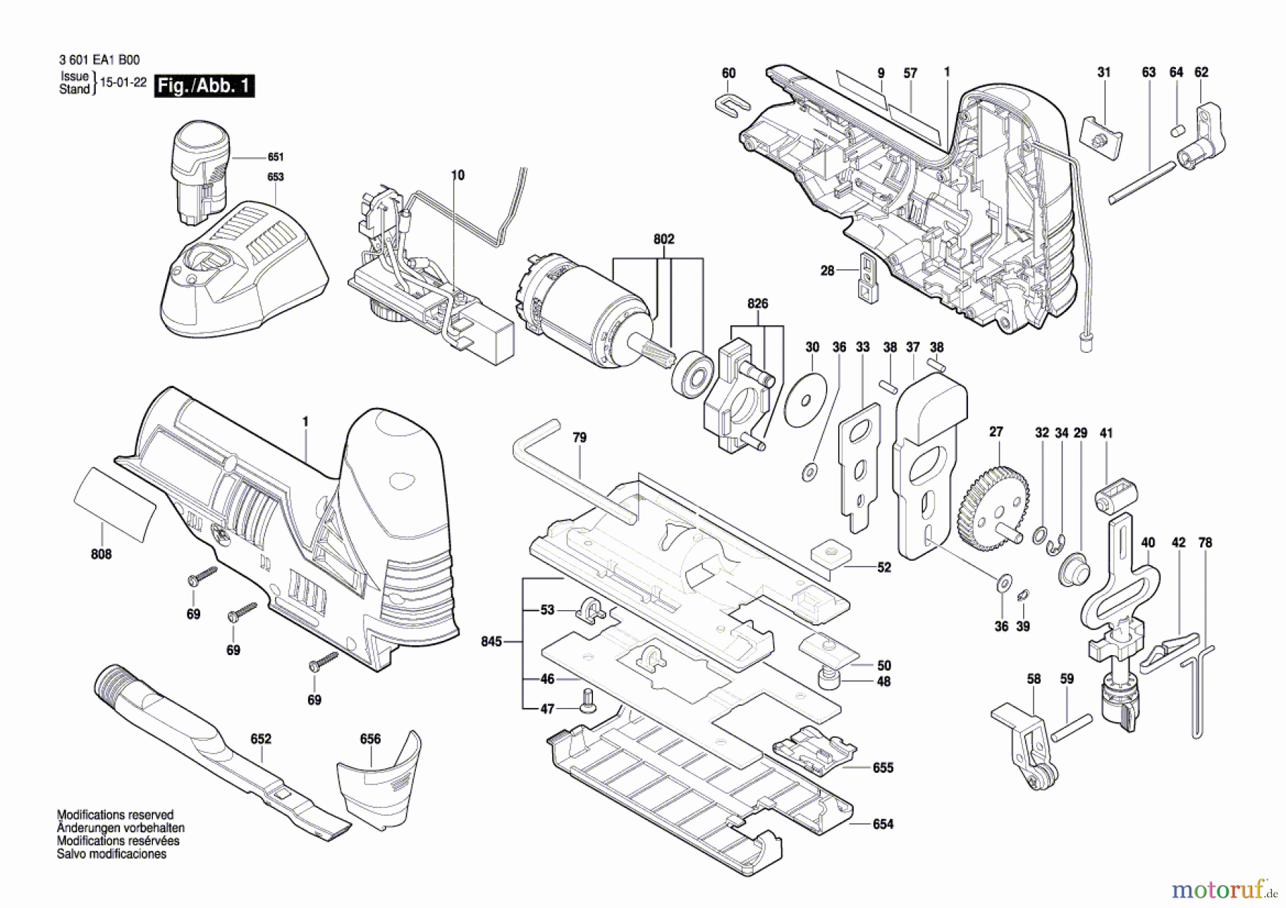 Bosch Akku Werkzeug Akku-Stichsäge A-ST 10,8 V Seite 1