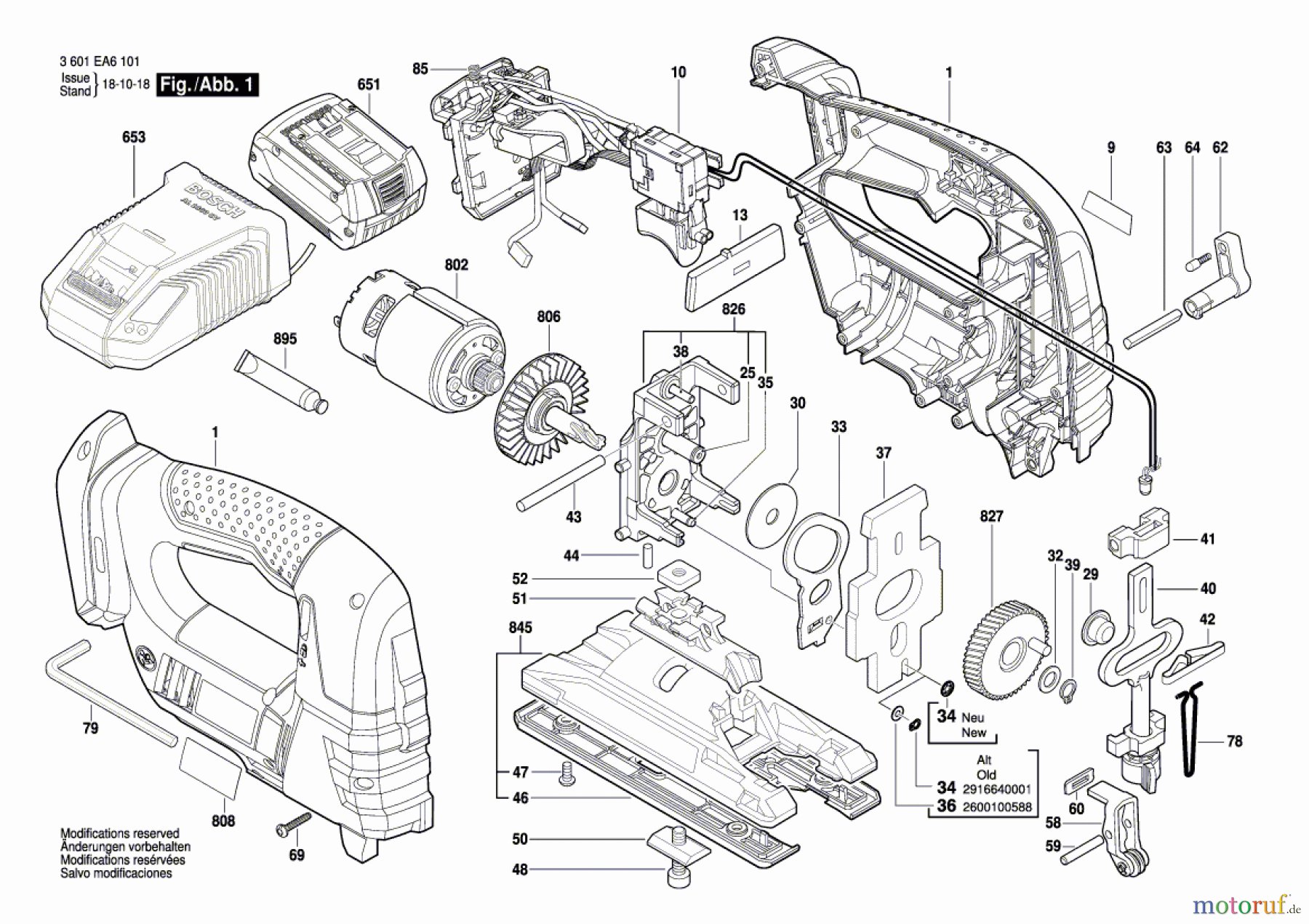  Bosch Akku Werkzeug Akku-Stichsäge GST 18 V-LI B Seite 1