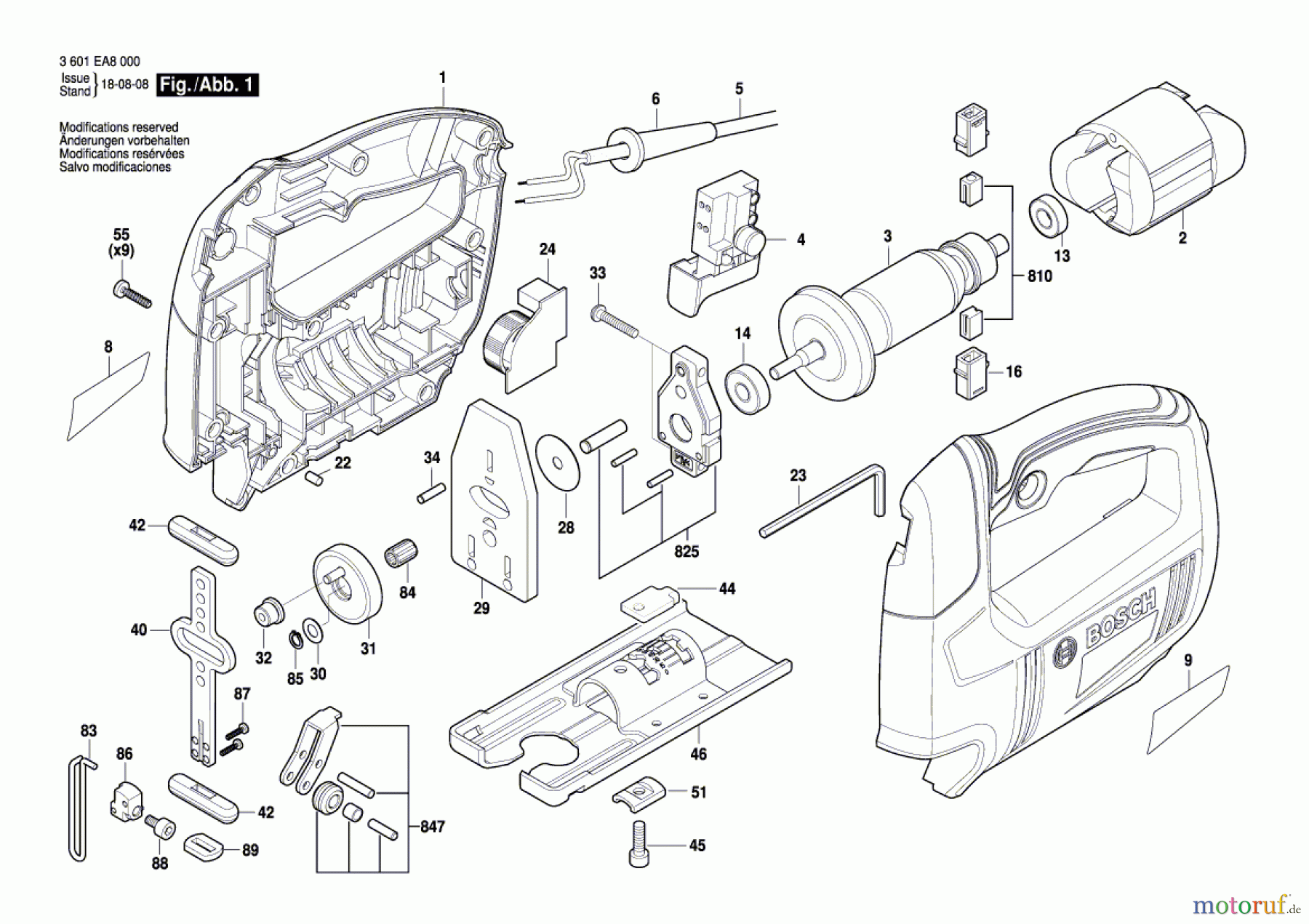 Bosch Werkzeug Stichsäge GST 650 Seite 1