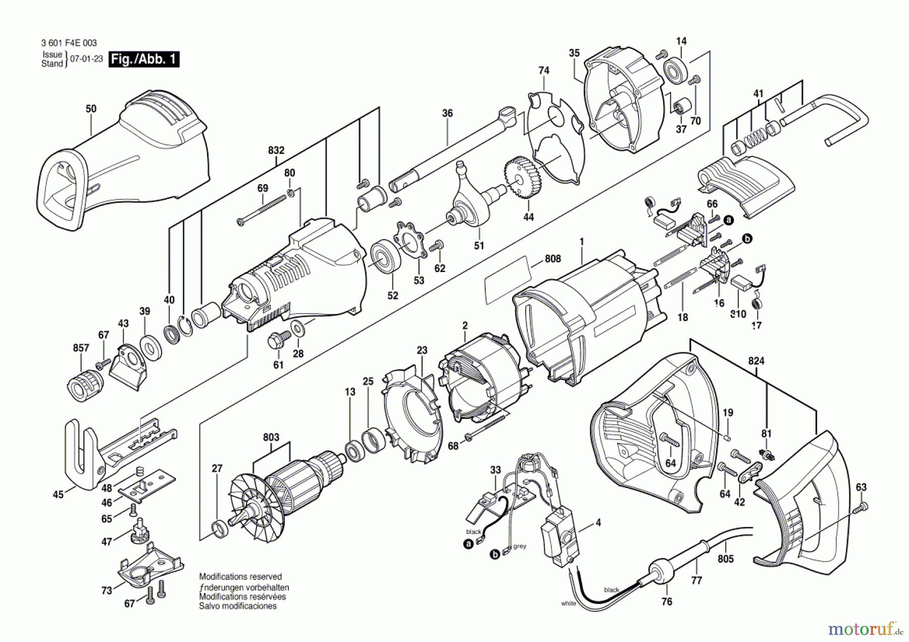 Bosch Werkzeug Säbelsäge GSA 1200 E Seite 1