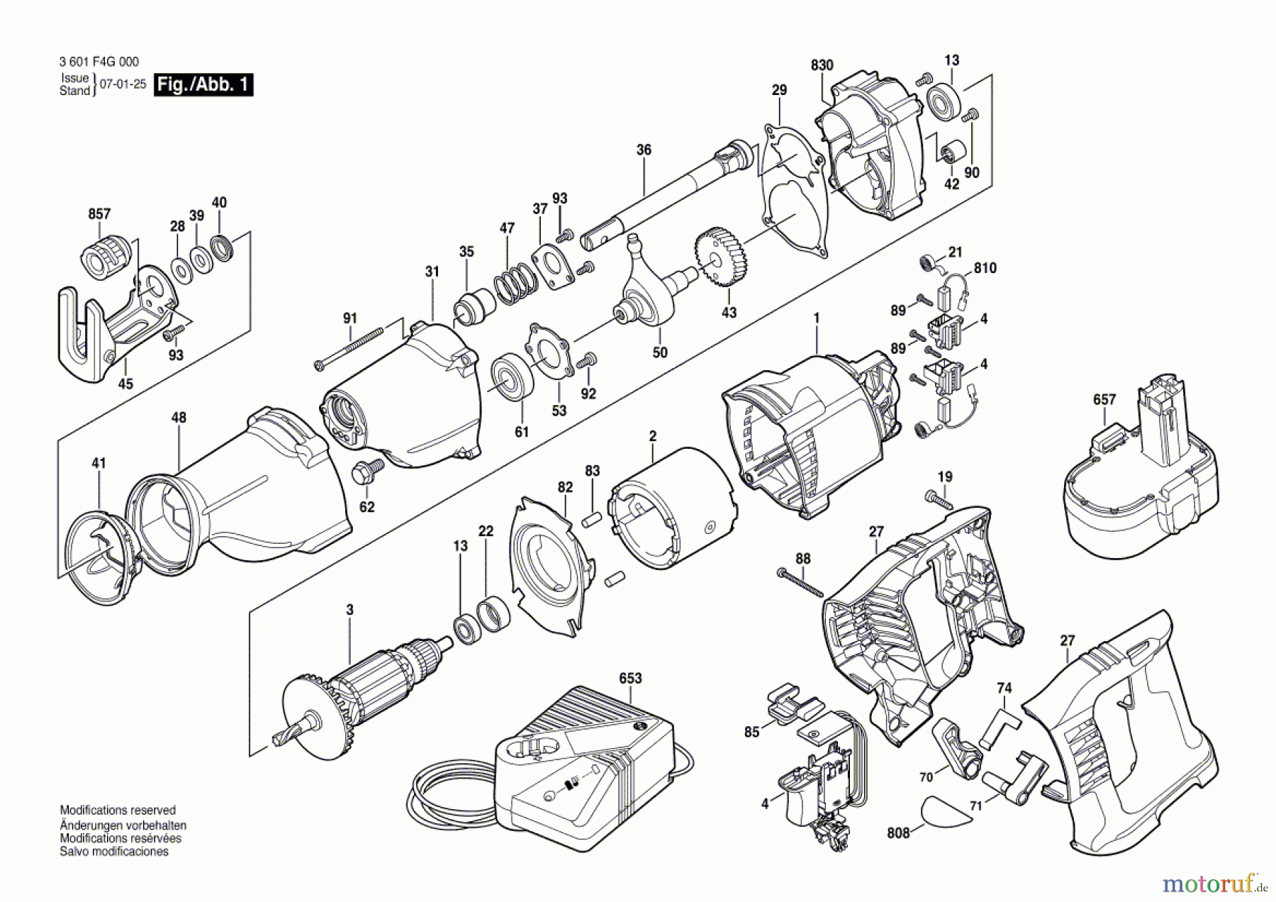 Bosch Akku Werkzeug Akku-Säbelsäge GSA 18 VE Seite 1