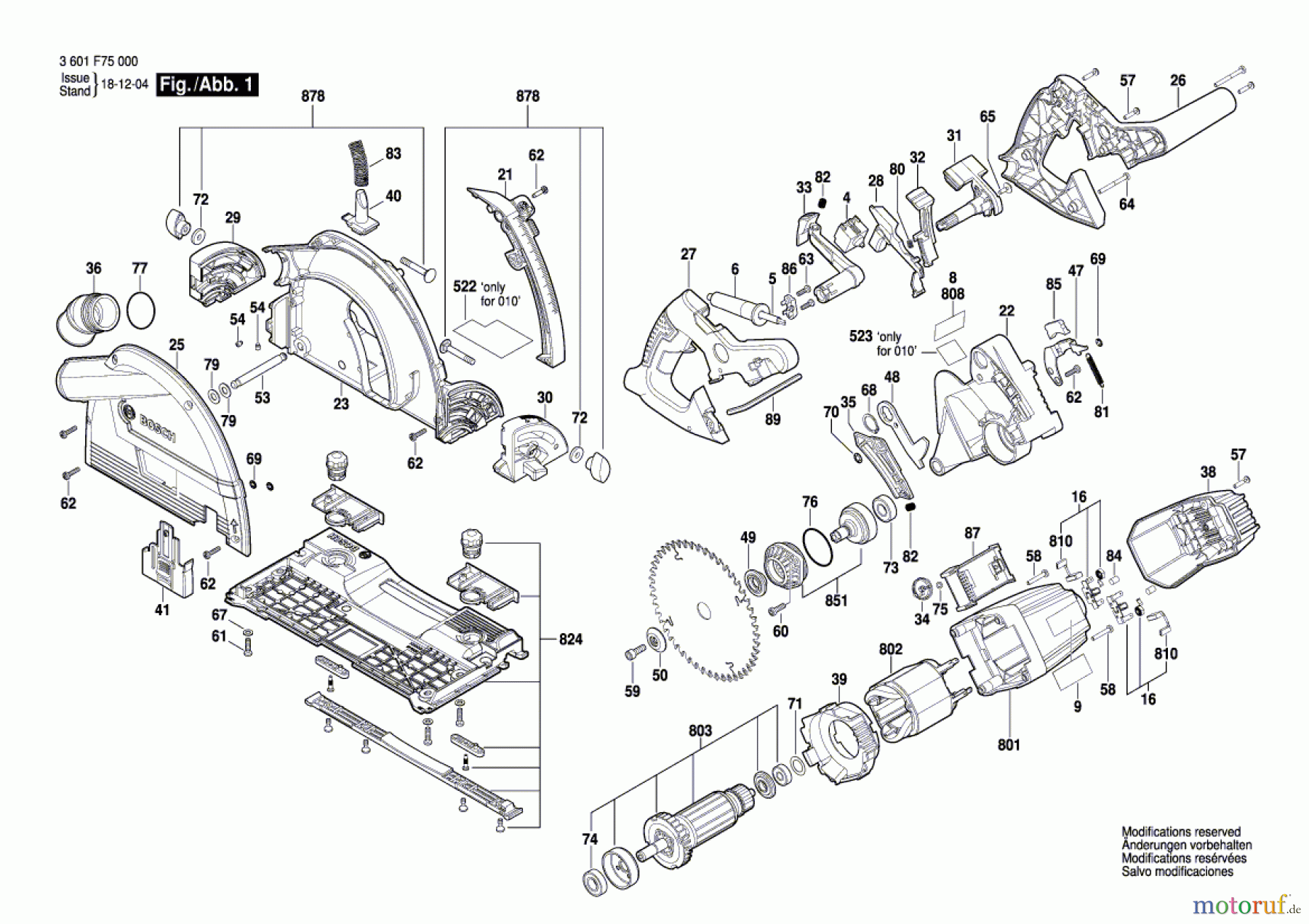 Bosch Werkzeug Kreissäge GKT 55 GCE Seite 1