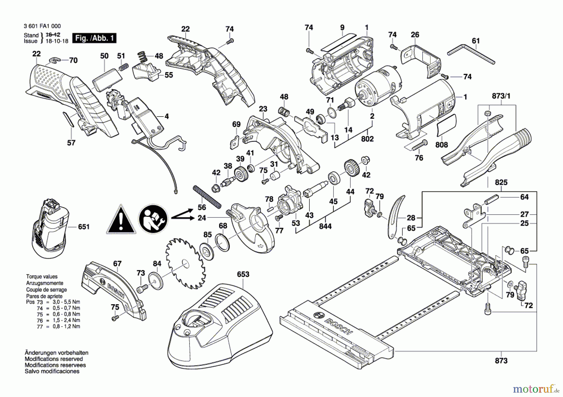 Bosch Akku Werkzeug Akku-Kreissäge GKS 10,8 V-LI Seite 1