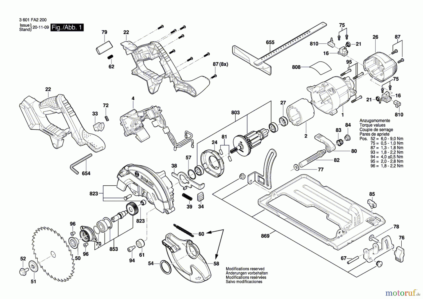 Bosch Akku Werkzeug Akku-Kreissäge GKS 18V-57 Seite 1