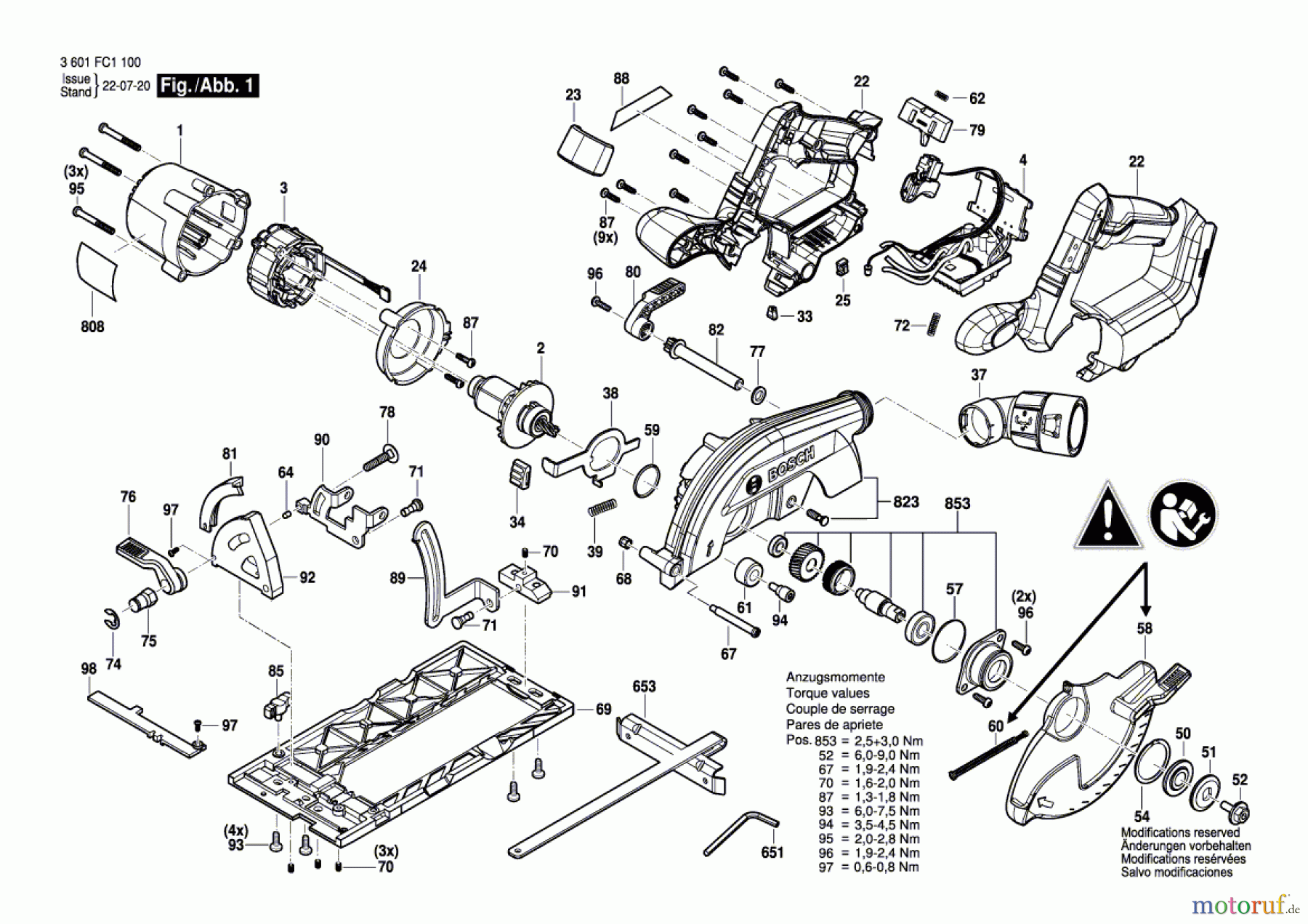 Bosch Akku Werkzeug Akku-Kreissäge GKS 18V-57-2 L Seite 1